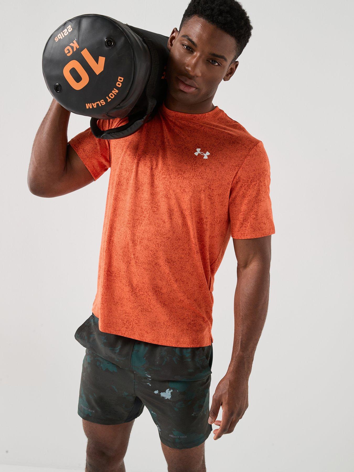 under-armour-mens-training-tech-textured-t-shirt-orangeoutfit