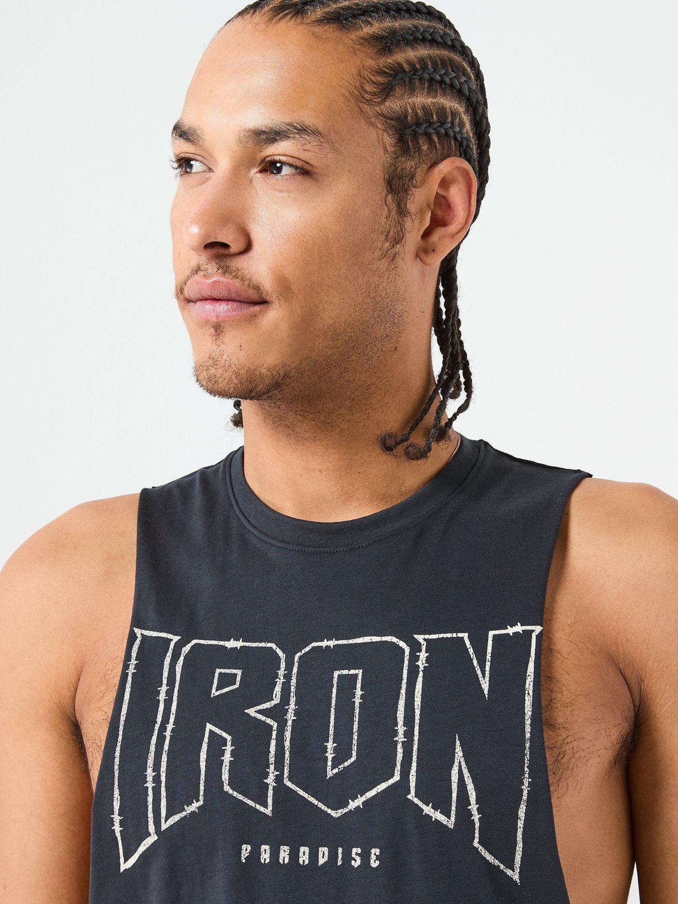 Image 4 of 6 of UNDER ARMOUR Mens Training Project Rock Tank - Black
