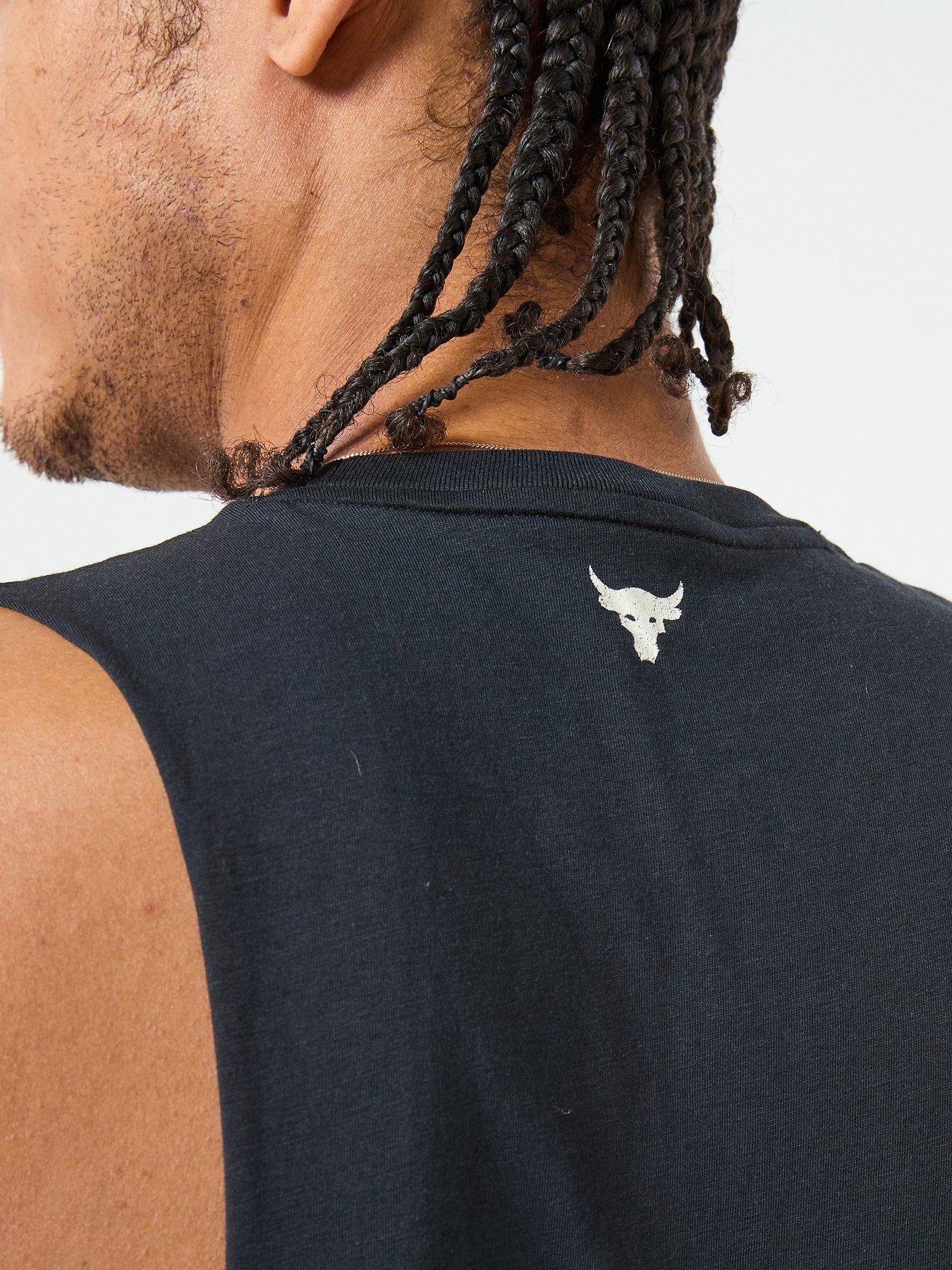 Image 6 of 6 of UNDER ARMOUR Mens Training Project Rock Tank - Black