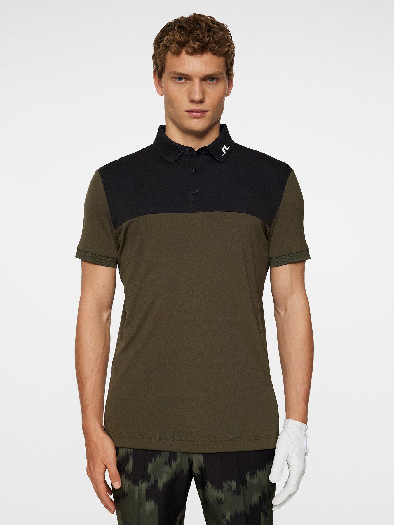 J LINDEBERG Mens Golf Jeff Polo T-Shirt - Green