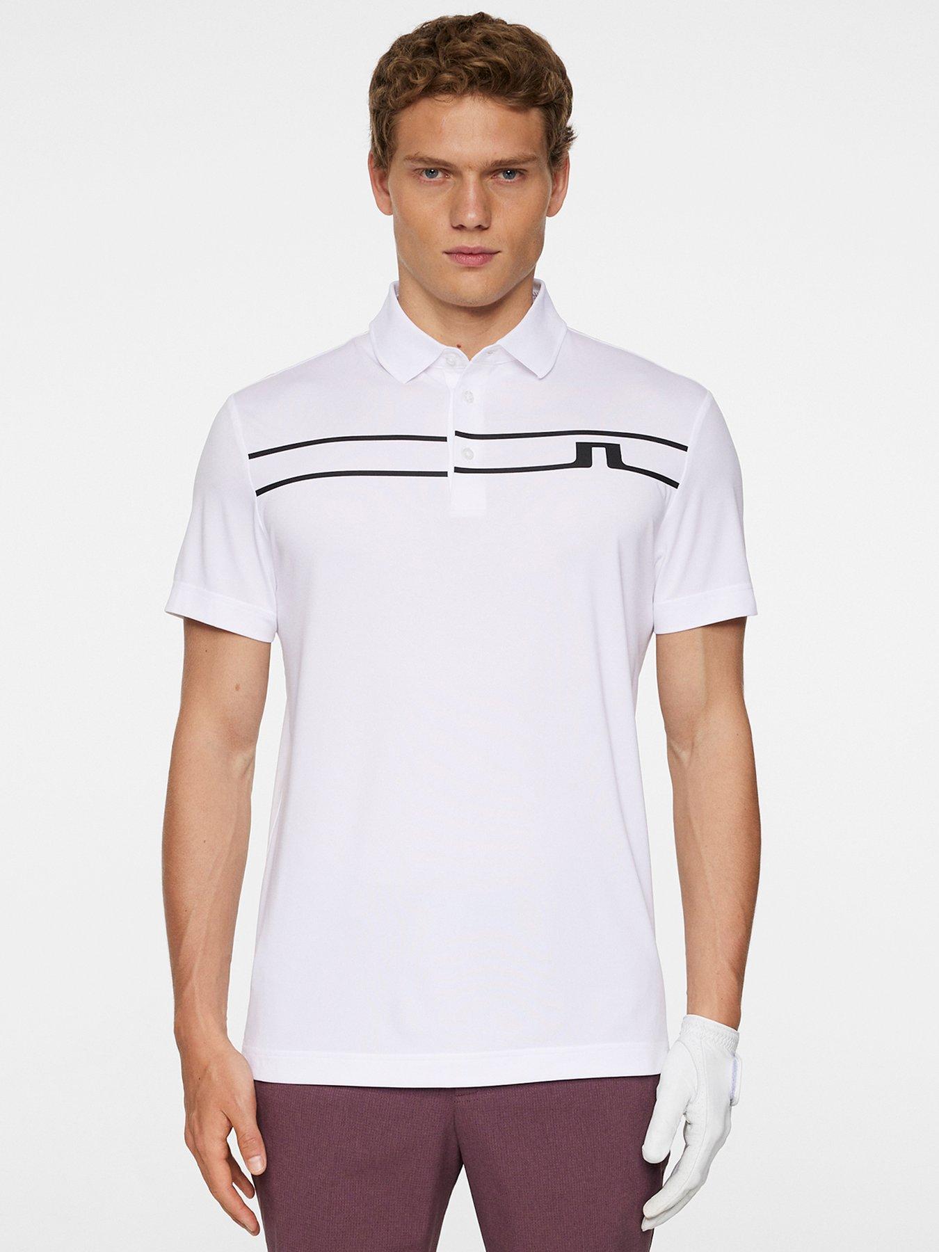 J LINDEBERG Mens Golf Klas Polo - White