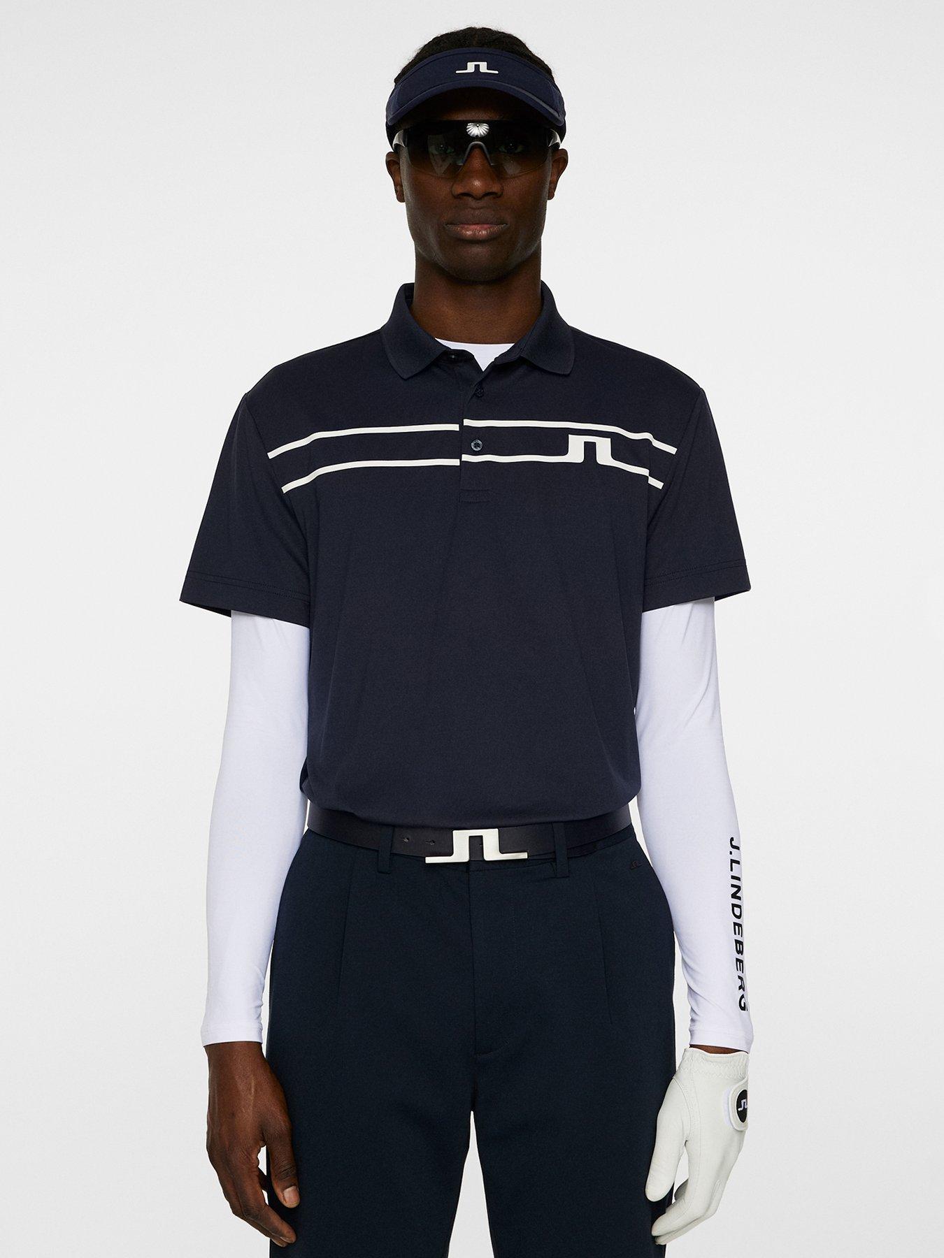 J LINDEBERG Mens Golf Klas Polo - Navy