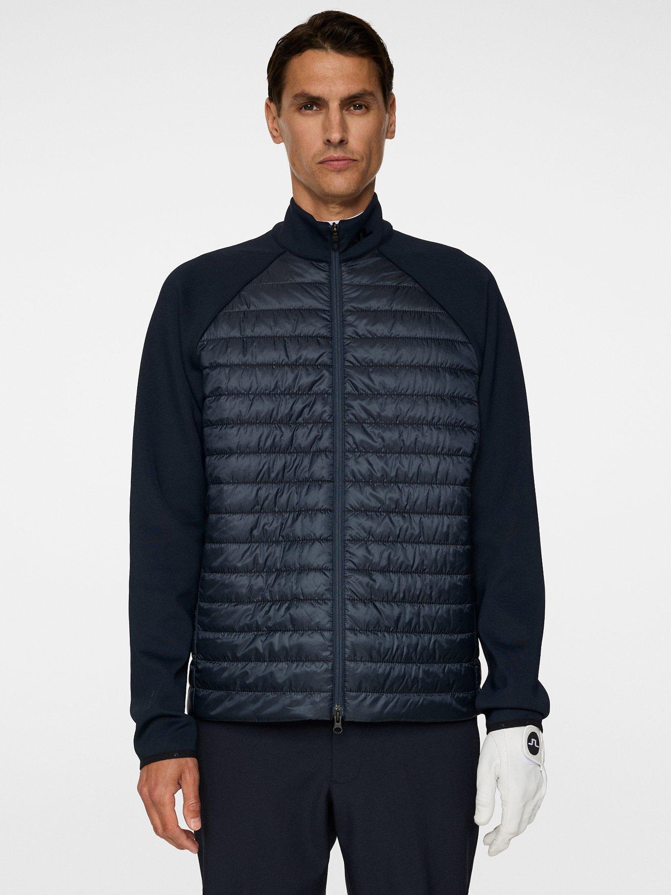 J LINDEBERG Mens Golf Hayden Quilt Hybrid Jacket - Navy