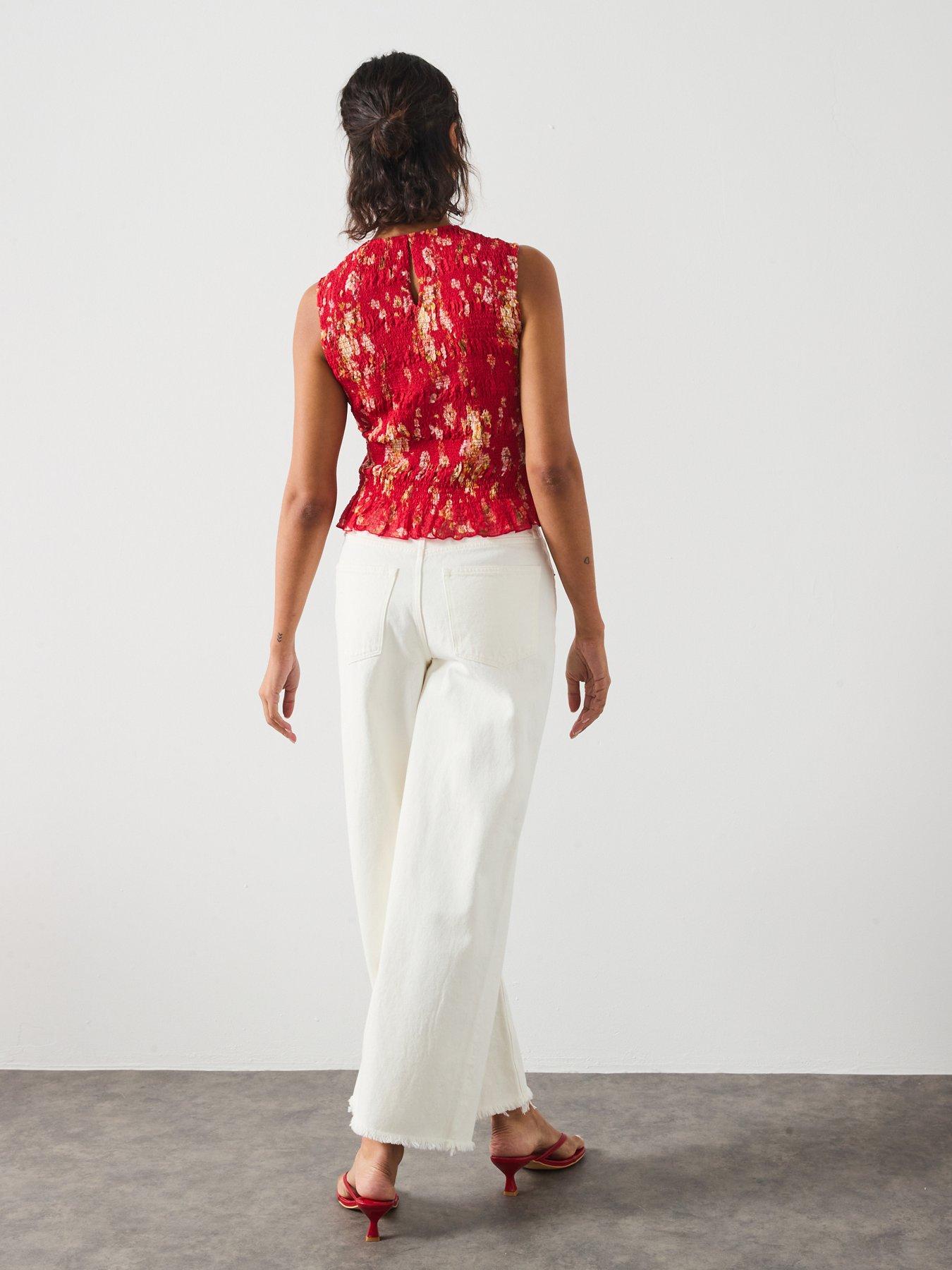 Image 5 of 6 of AllSaints Aki Crossover Jeans - Chalk White