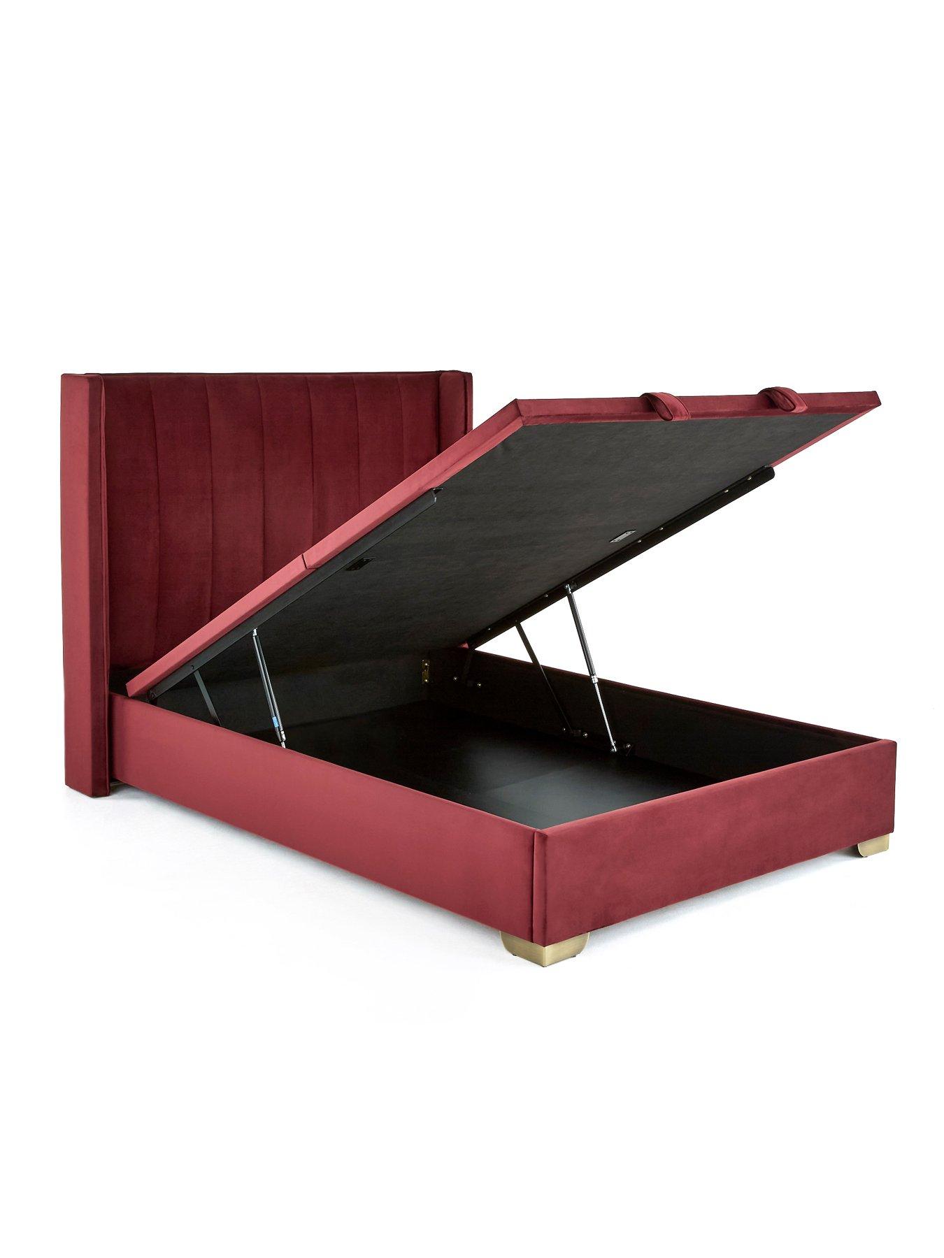 very-home-new-dakota-velvetnbsplift-up-ottoman-bed-with-mattress-options-buy-amp-save-burgundyback