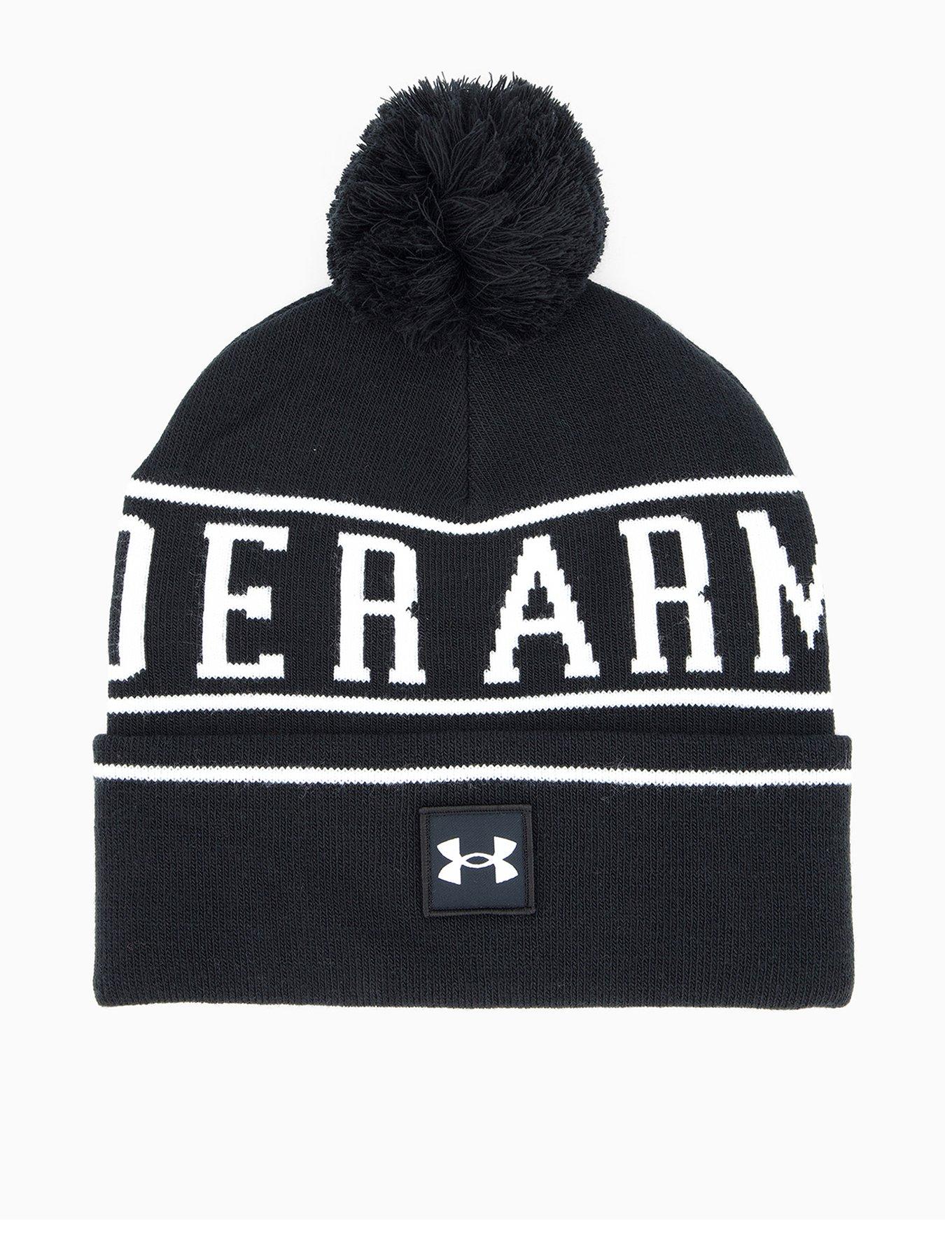 under-armour-mens-training-halftime-pom-beanie-hat-black