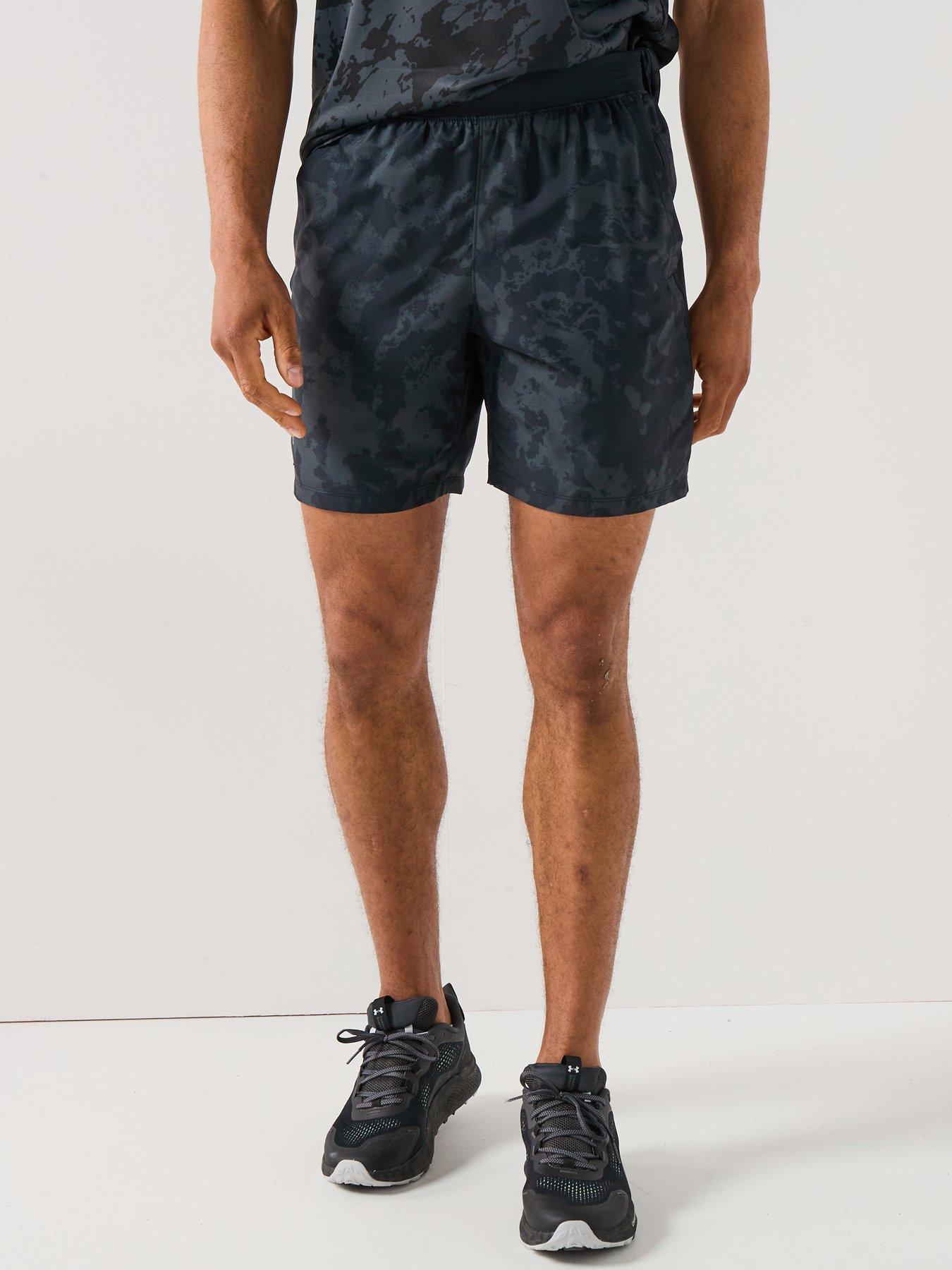 UNDER ARMOUR Mens Running Launch 7Inch Printed Shorts - Black