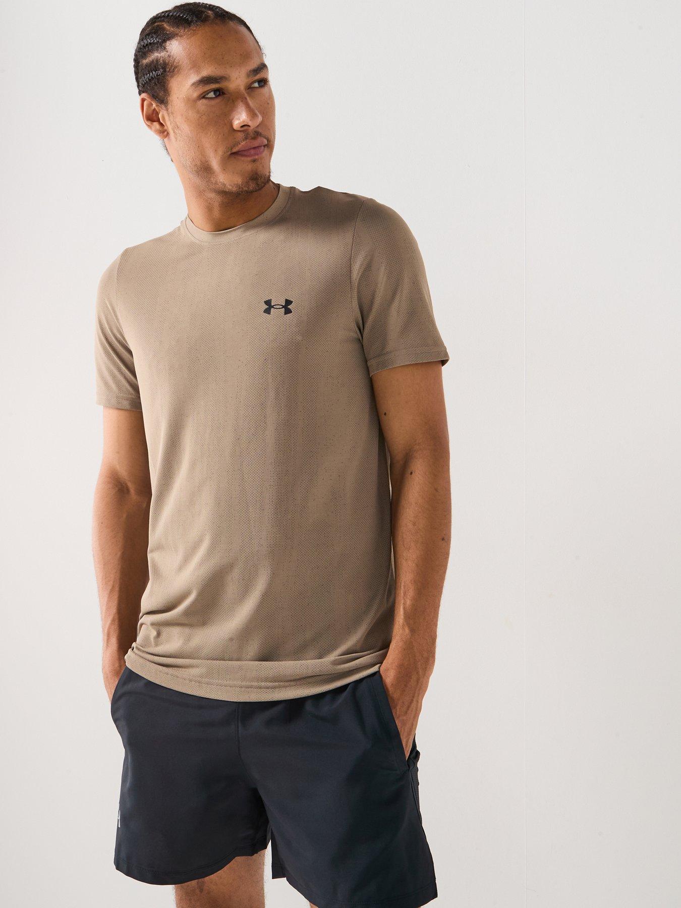UNDER ARMOUR Mens Training Vanish Seamless Novelty T-Shirt - Khaki