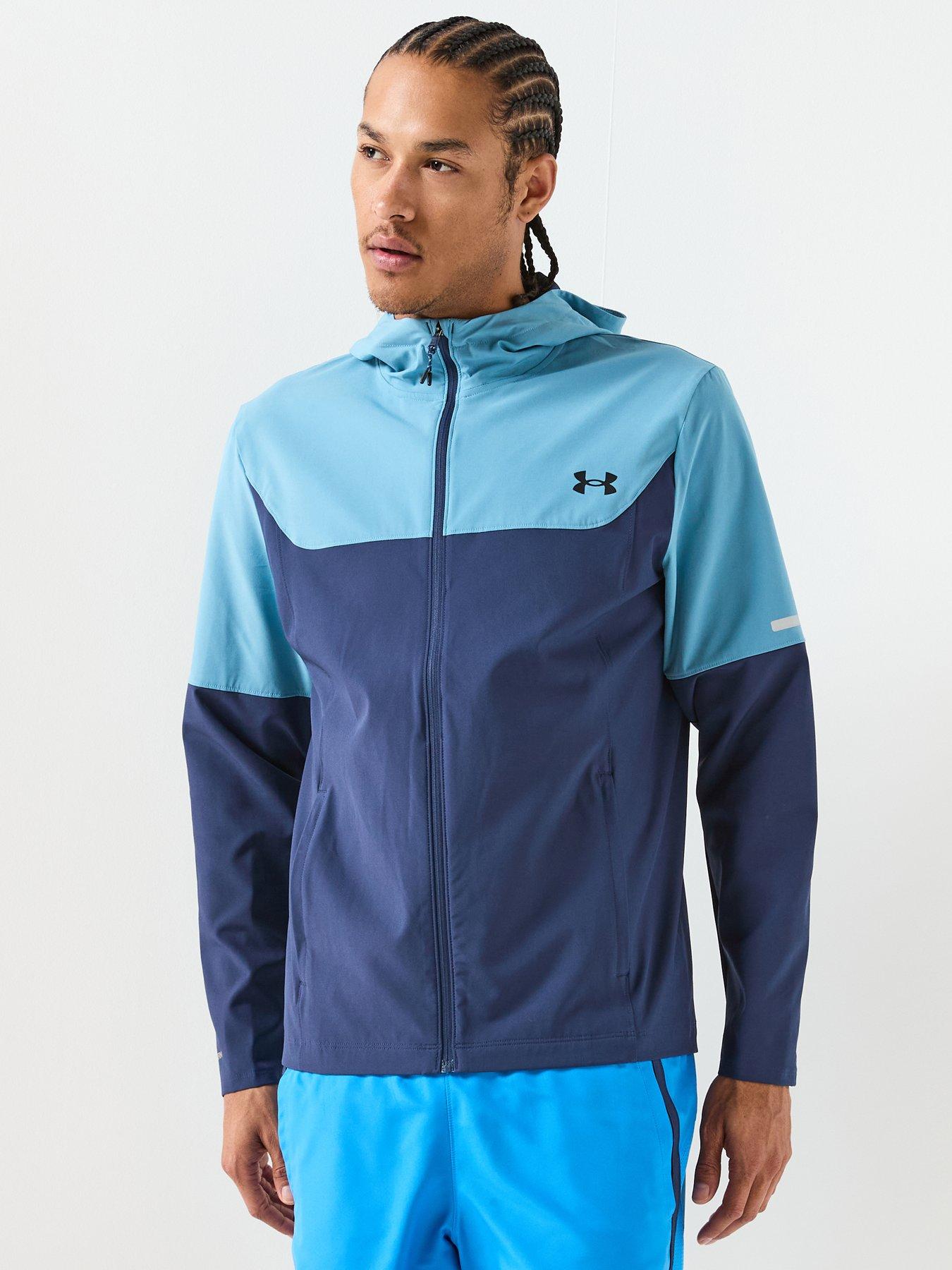 UNDER ARMOUR Mens Training Tech Utility Woven Jacket - Blue
