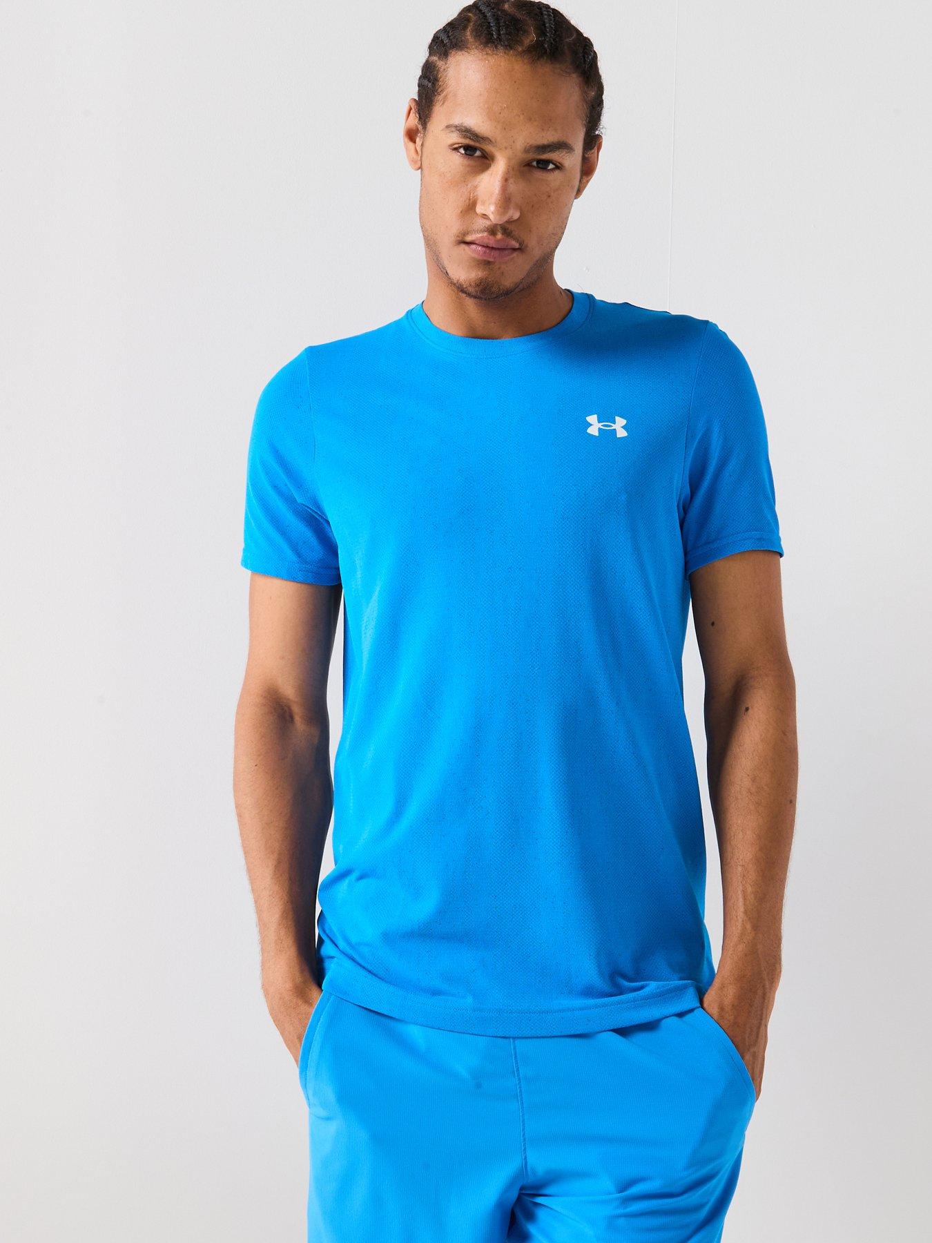 UNDER ARMOUR Mens Training Vanish Seamless T-Shirt - Blue