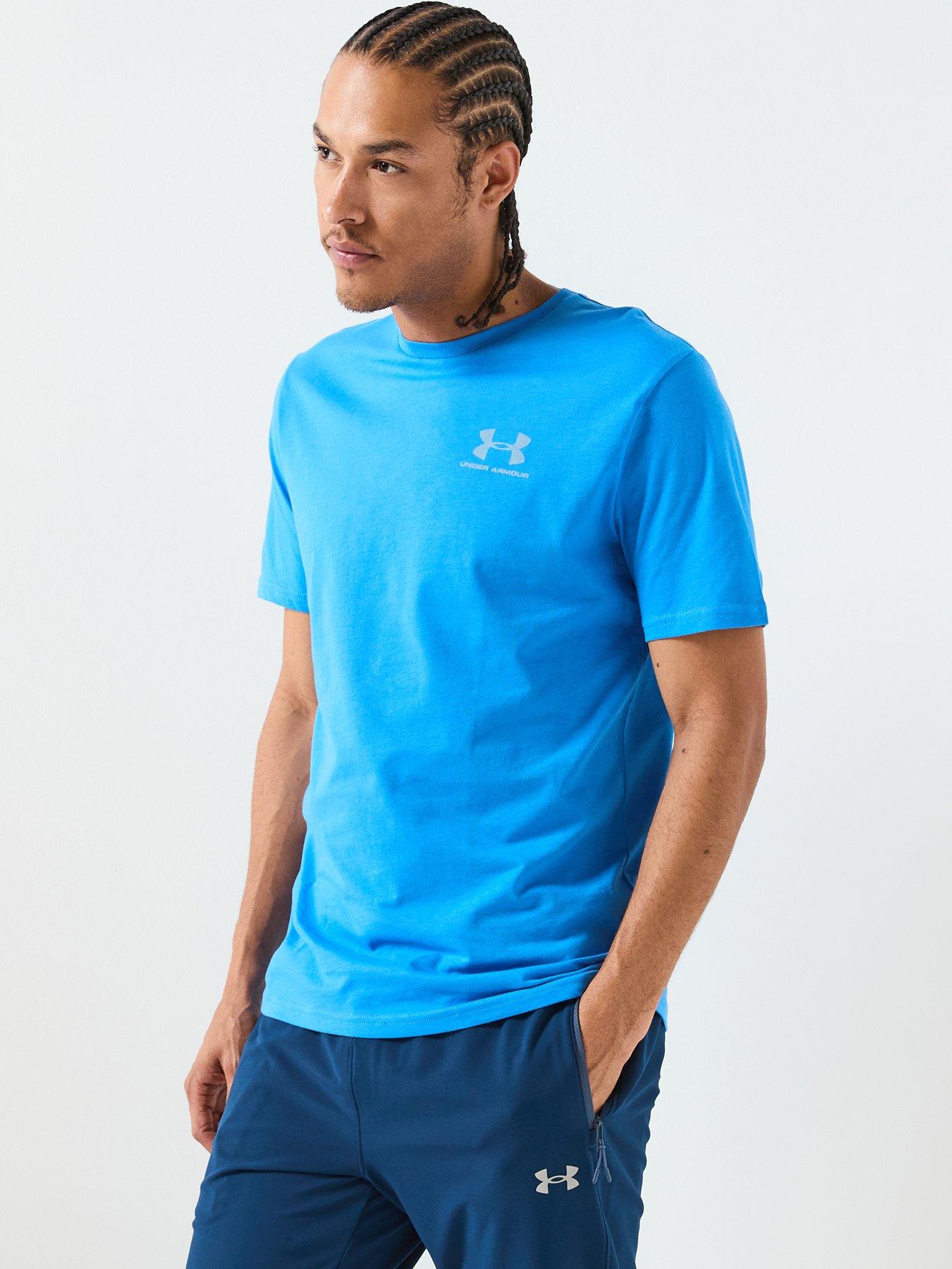 under-armour-mens-training-sportstyle-left-chest-logo-t-shirt-blue