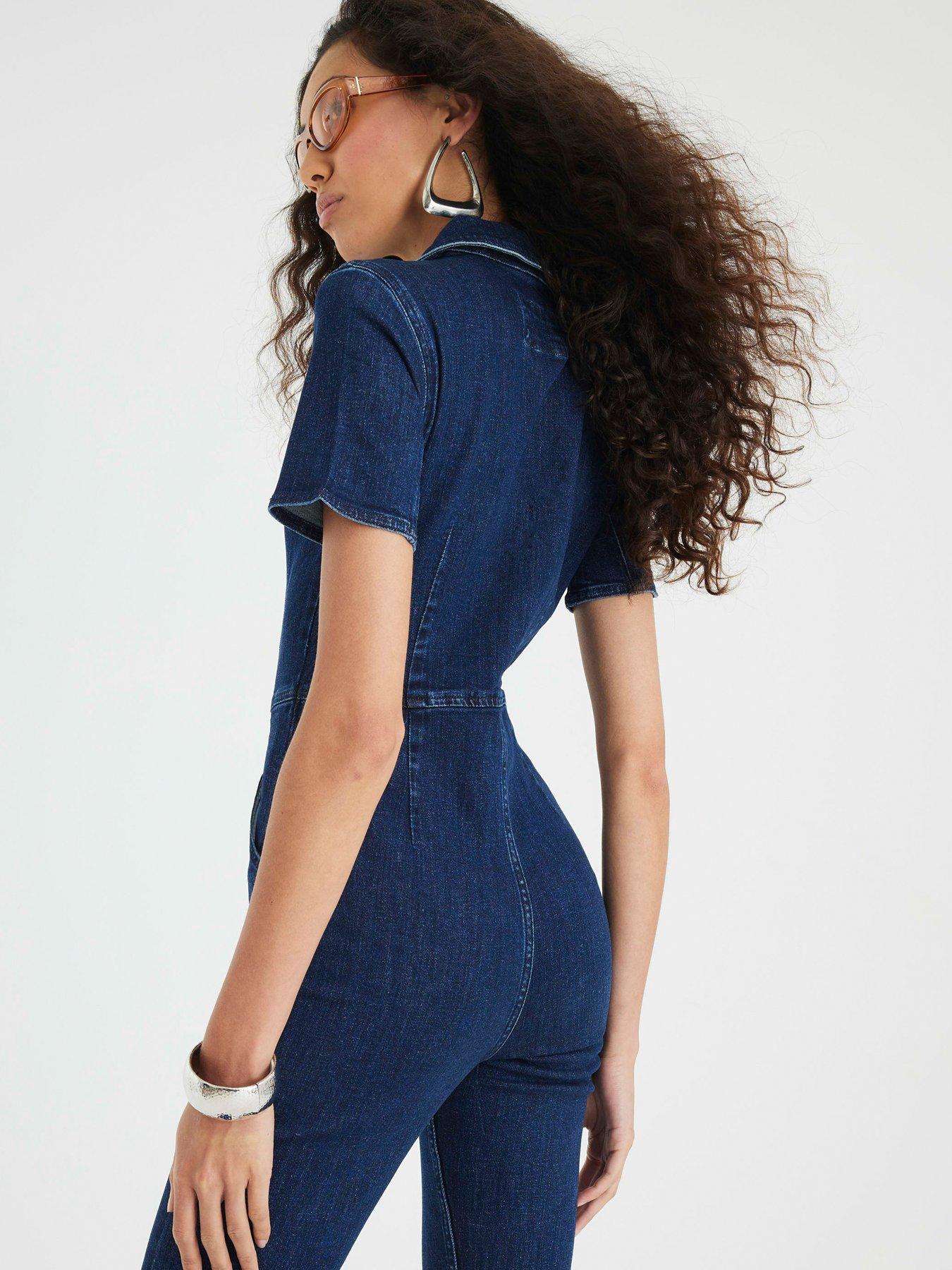 river-island-short-sleeve-johnson-seamed-zip-jumpsuit-bluestillFront