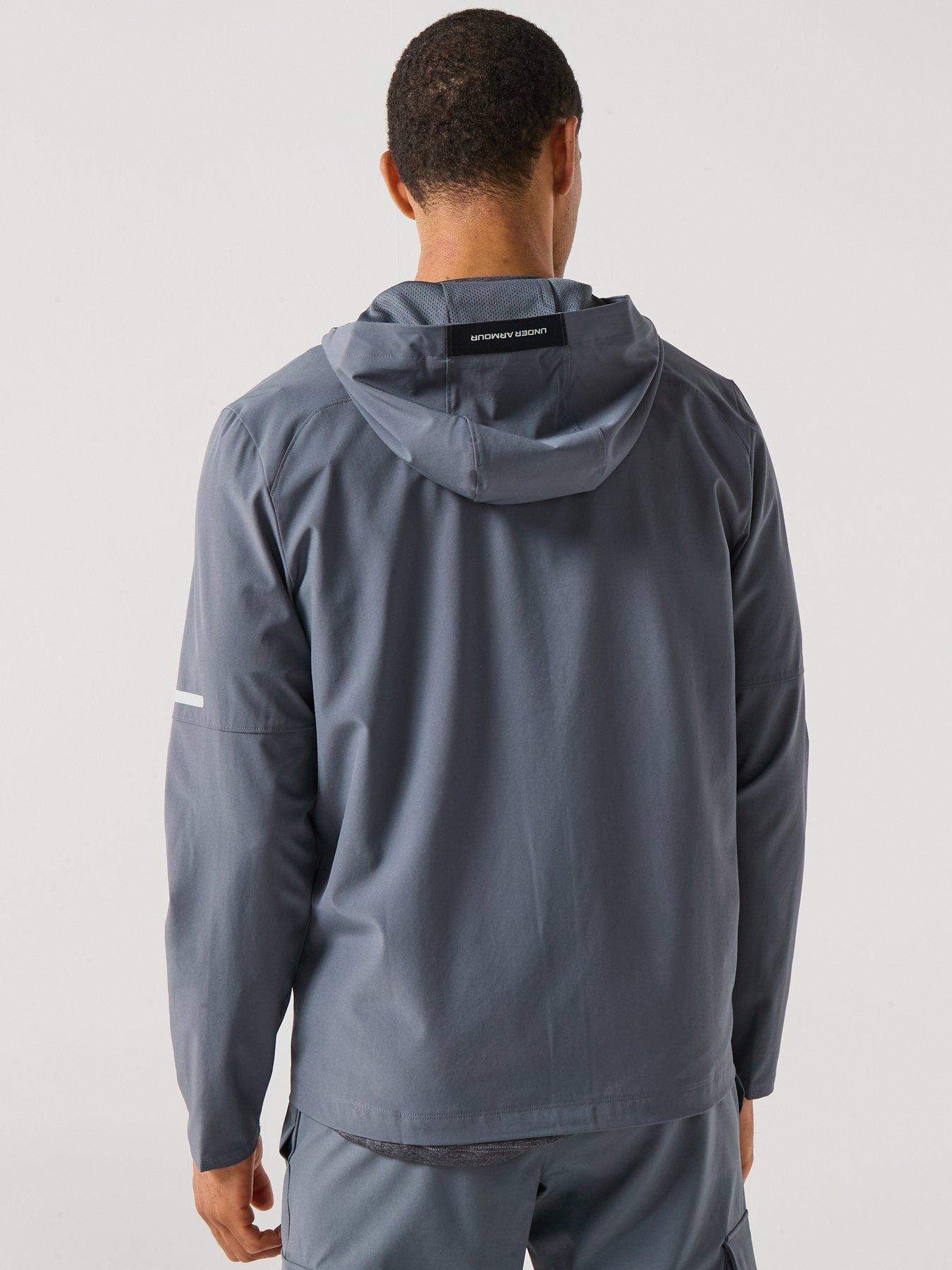 Image 2 of 6 of UNDER ARMOUR Mens Training Tech Utility Woven Jacket - Grey
