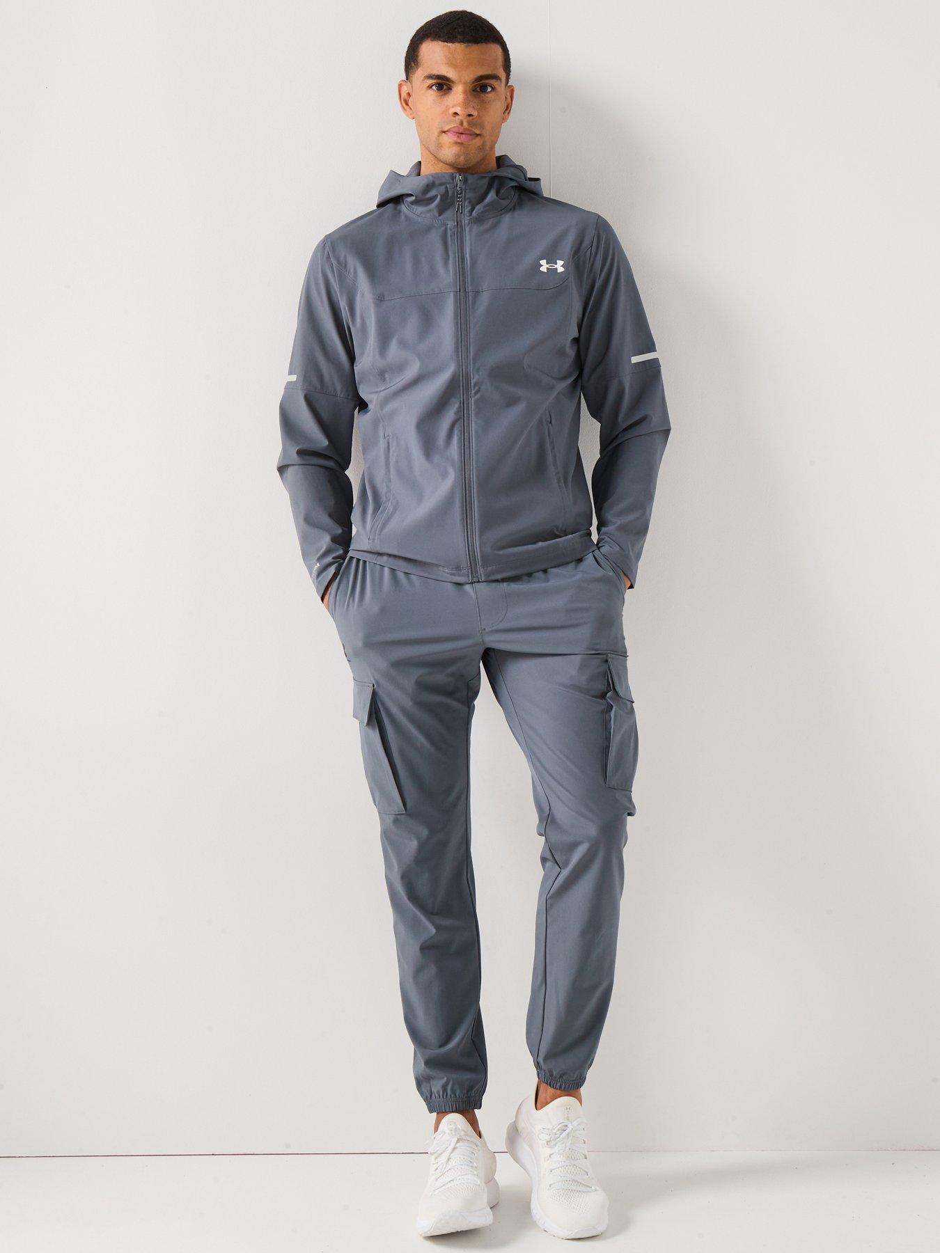 Image 3 of 6 of UNDER ARMOUR Mens Training Tech Utility Woven Jacket - Grey