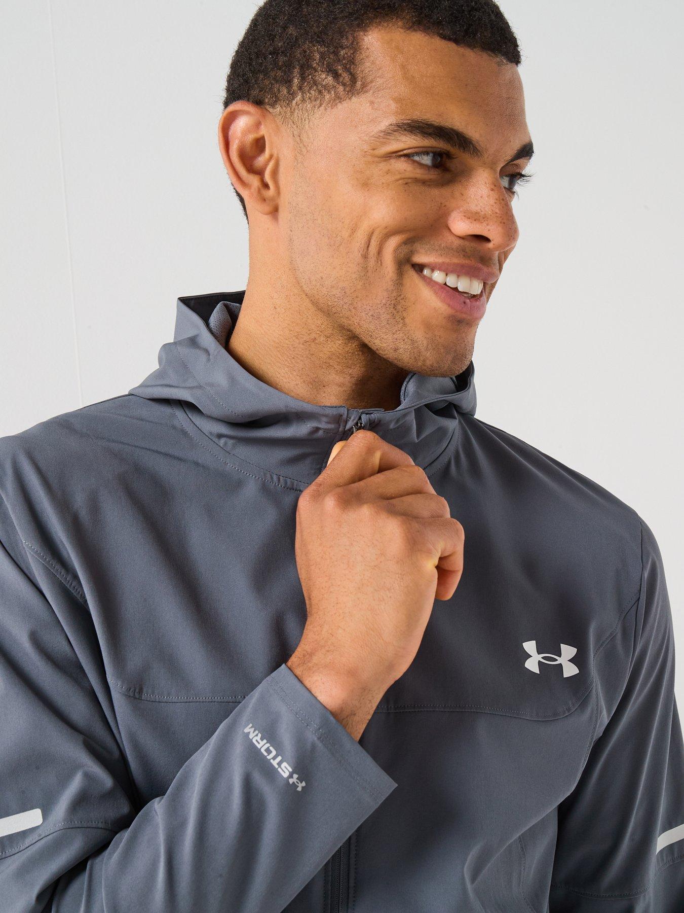Image 4 of 6 of UNDER ARMOUR Mens Training Tech Utility Woven Jacket - Grey
