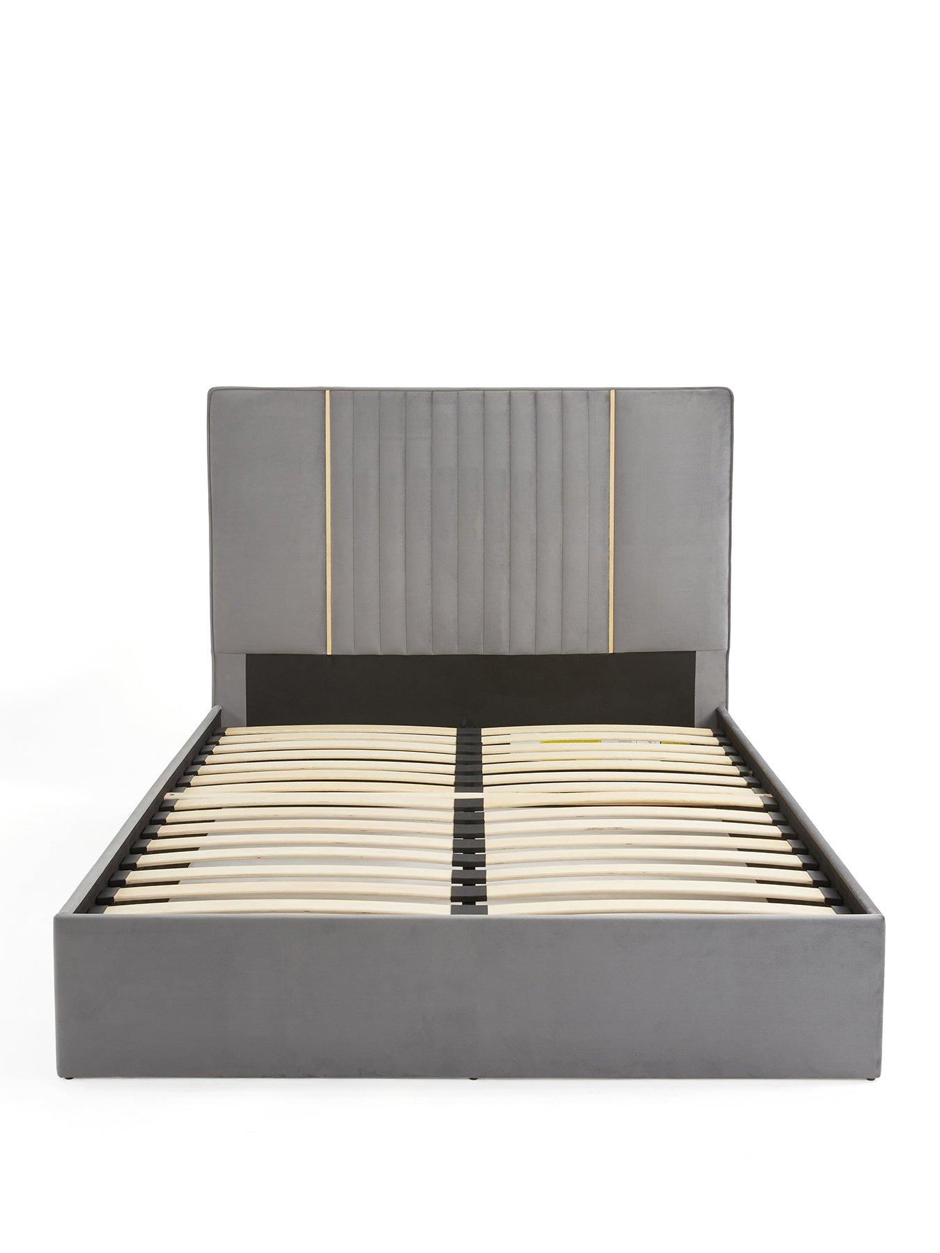 very-home-beaumont-bed-frame-with-mattress-options-buy-amp-savenbsp--greystillFront