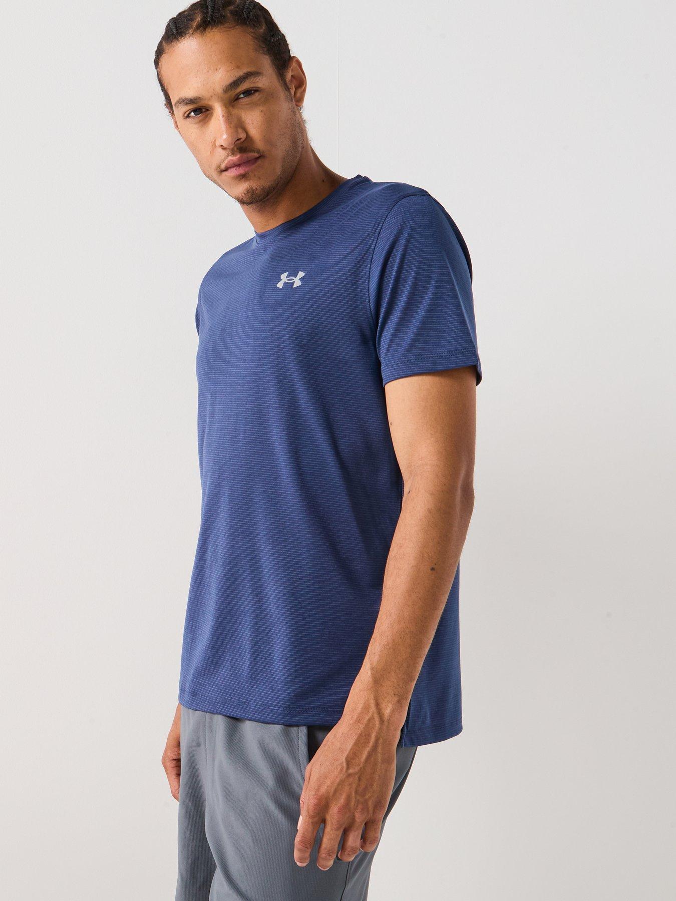 UNDER ARMOUR Mens Running Launch T-Shirt - Navy