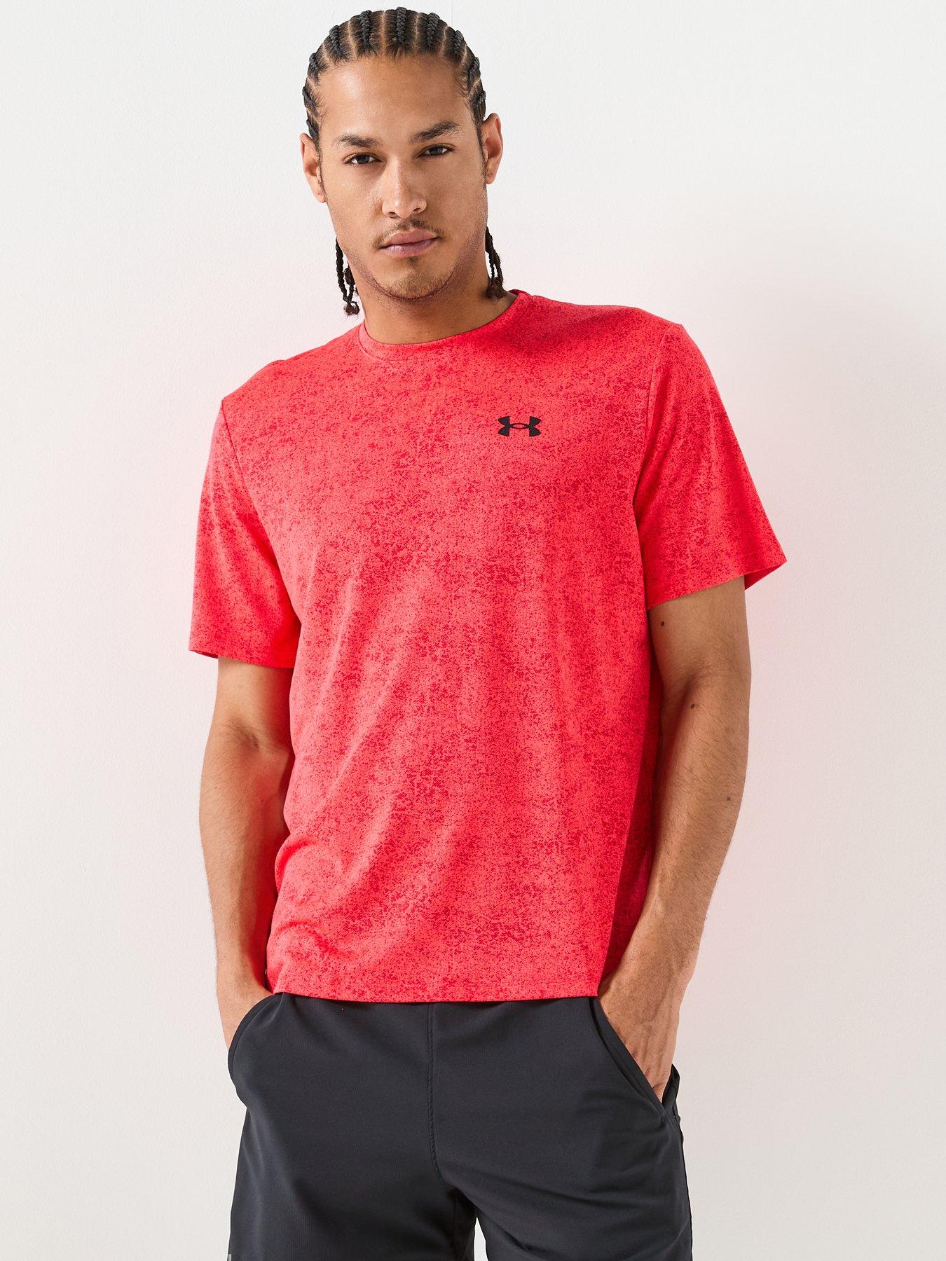 UNDER ARMOUR Mens Training Tech Pixelate T-Shirt - Red