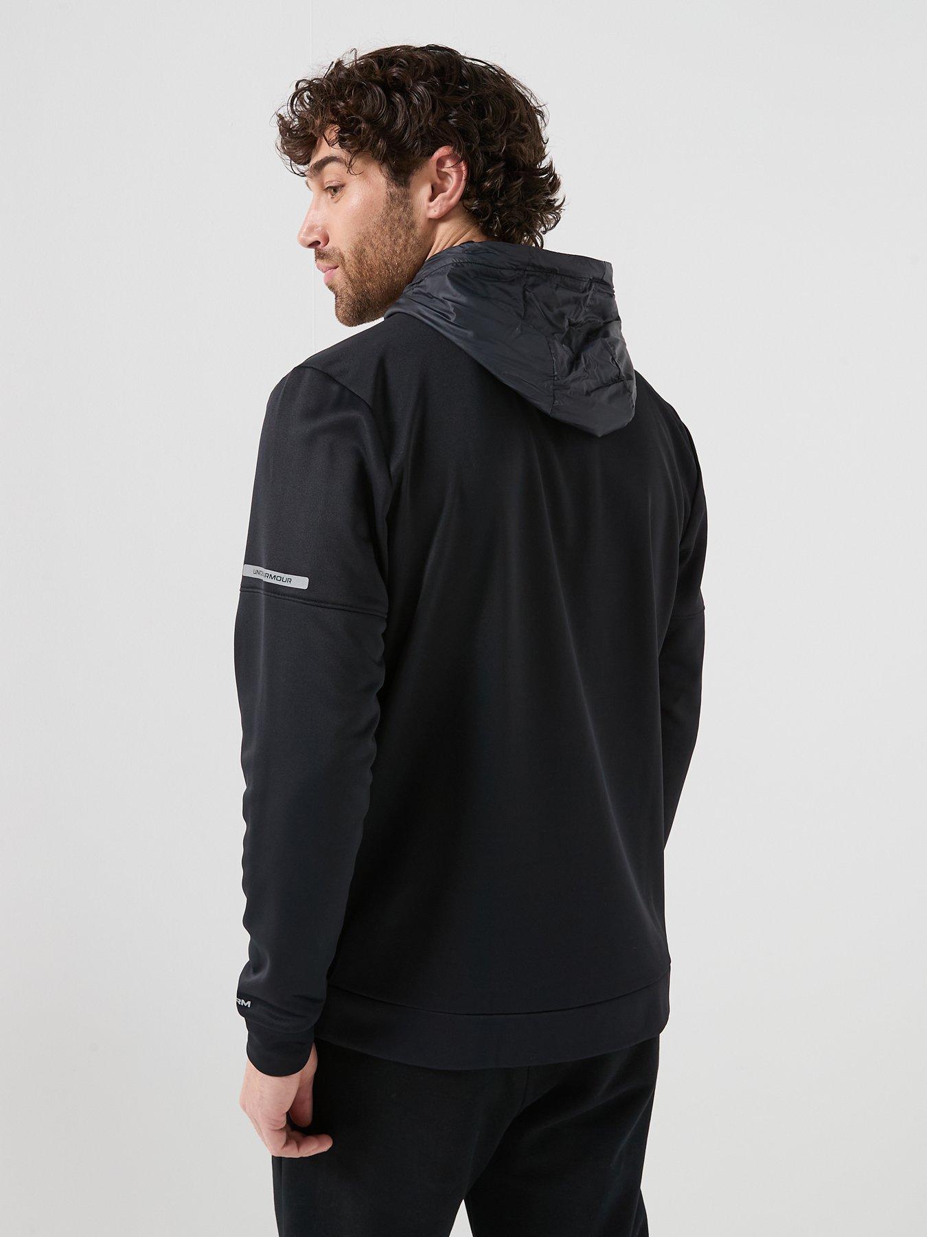 Image 2 of 5 of UNDER ARMOUR Mens Training Fleece Pro Utility Full Zip Jacket - Black