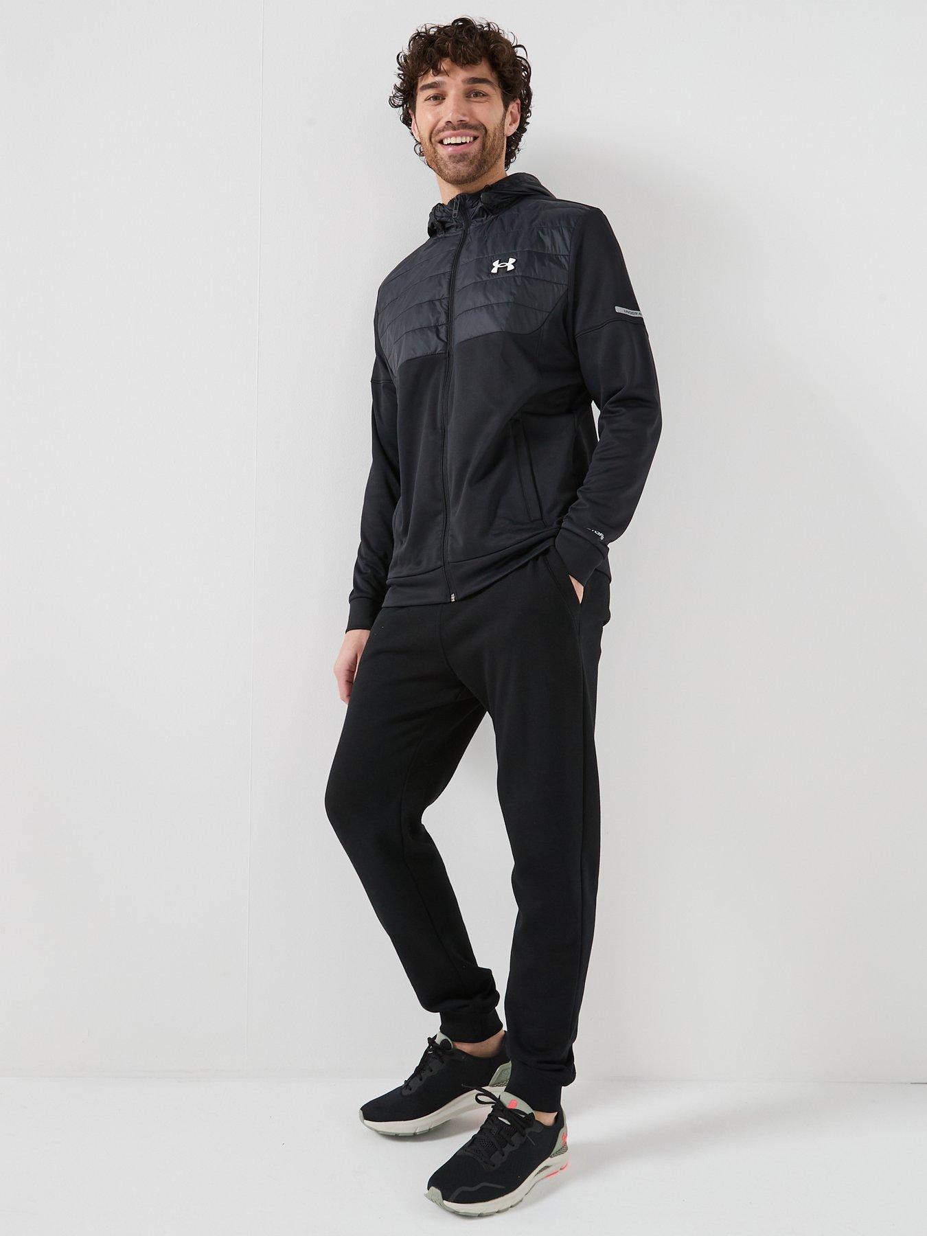 Image 3 of 5 of UNDER ARMOUR Mens Training Fleece Pro Utility Full Zip Jacket - Black