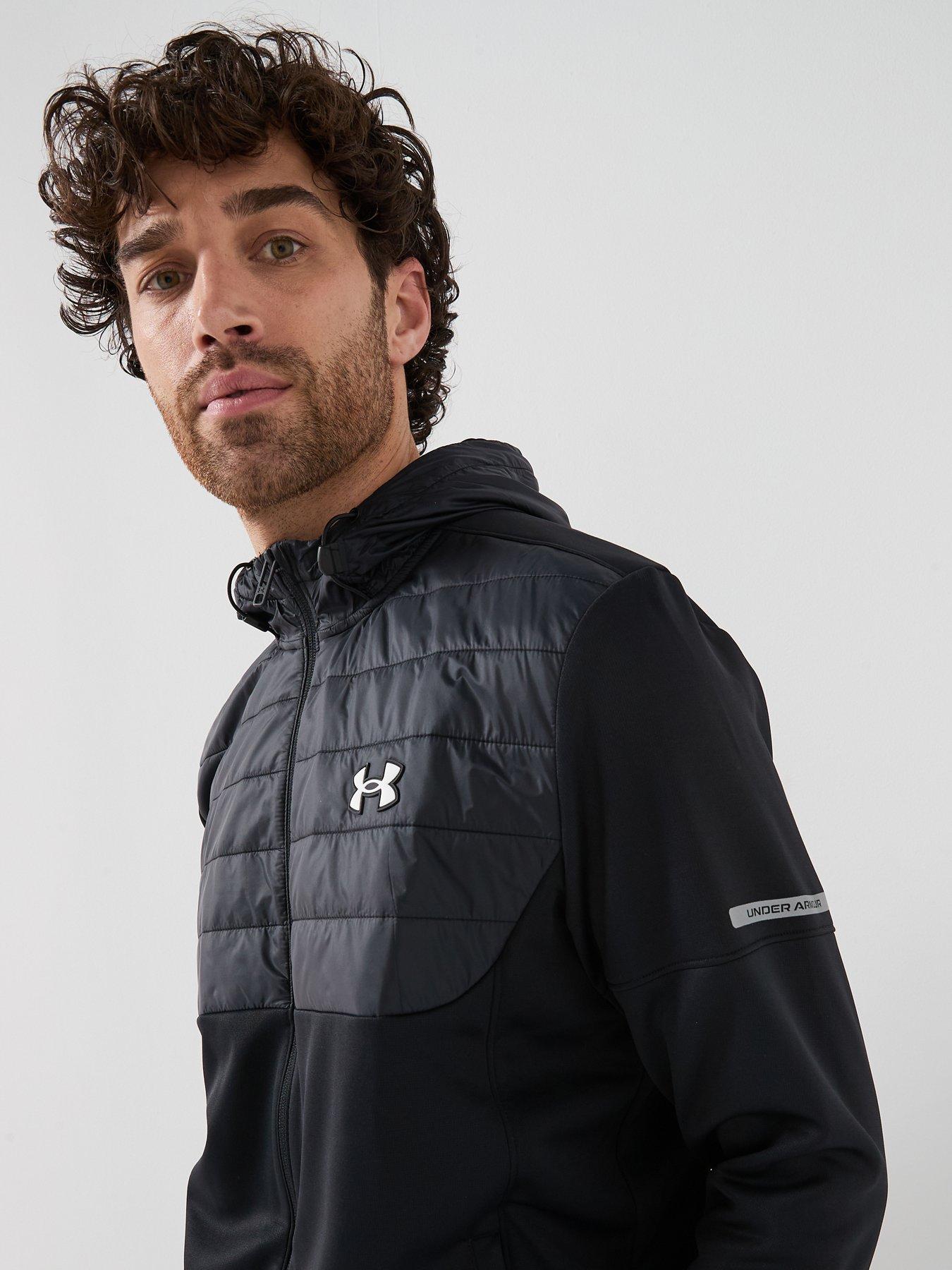Image 4 of 5 of UNDER ARMOUR Mens Training Fleece Pro Utility Full Zip Jacket - Black