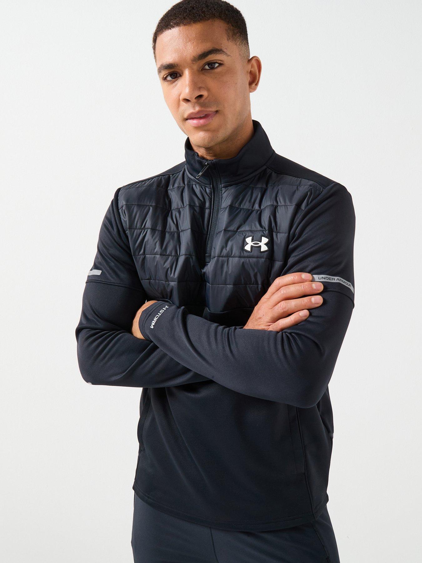 under-armour-mens-training-fleece-pro-utility-14-zip-top-black