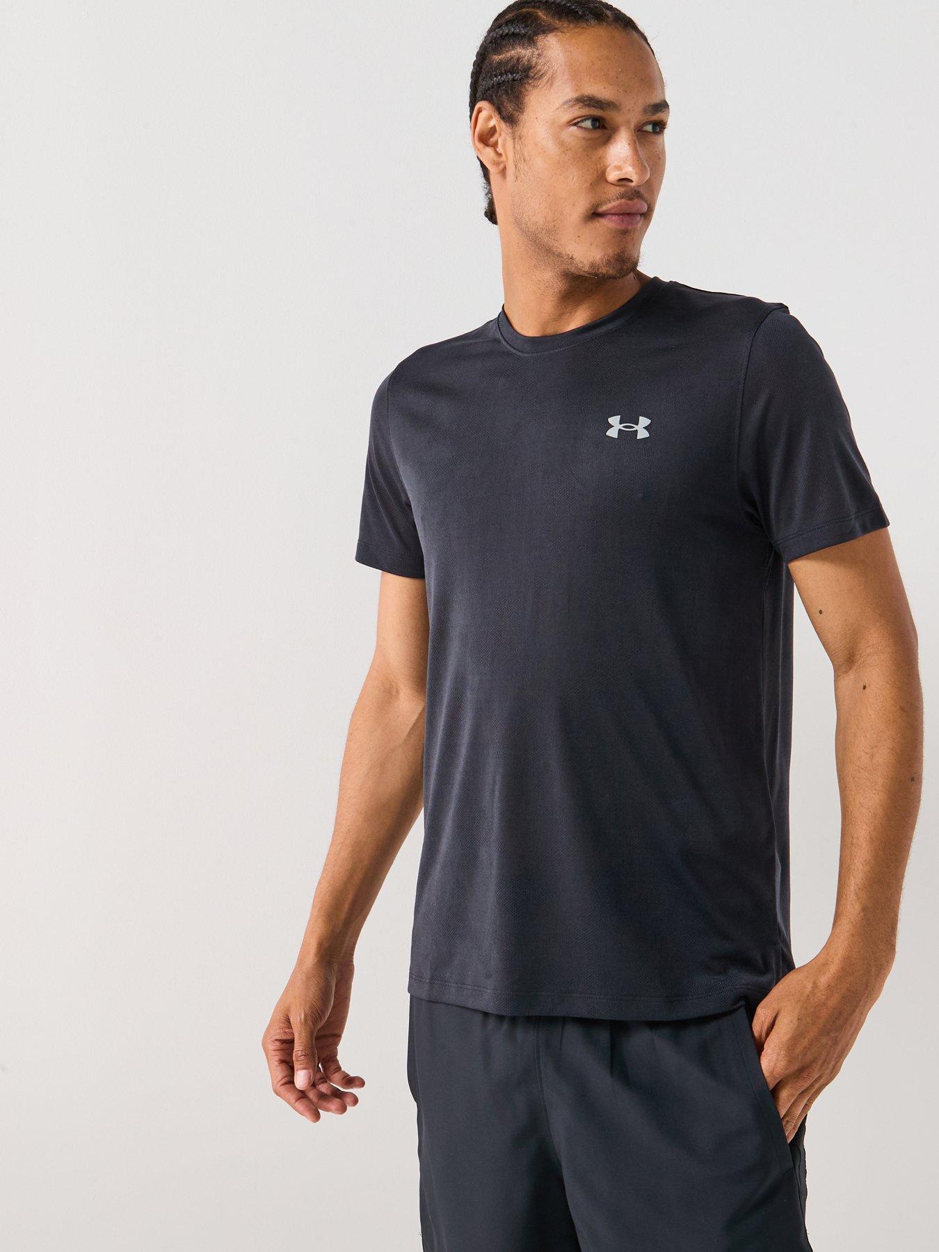 UNDER ARMOUR Mens Running Launch Camo T-Shirt - Black