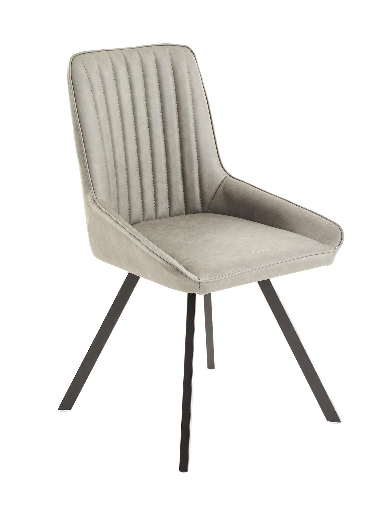 Image 4 of 7 of The Very Collection Oslo 180cm Rectangular Dining Table &amp; 4 Marlow Faux Leather Chairs - FSC&reg; Certified