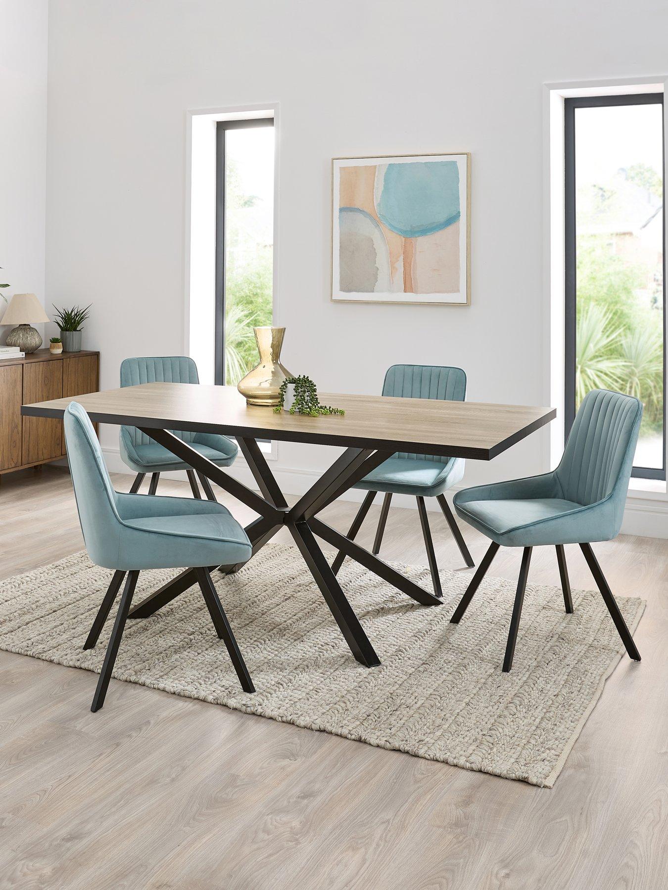 undefined Oslo 180cm  Rectangular Dining Table & 4 Marlow Chairs