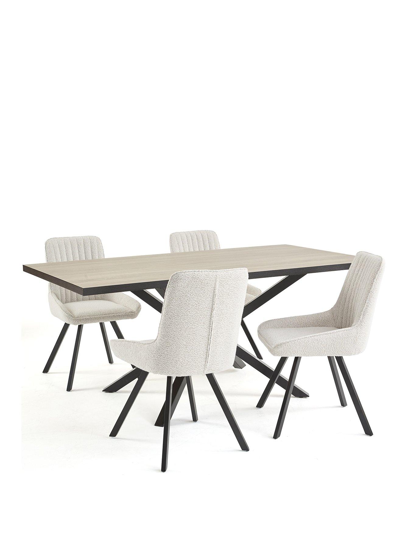 the-very-collection-oslo-180cm-rectangular-dining-table-amp-4-marlow-boucle-chairs-fscreg-certifiedstillFront