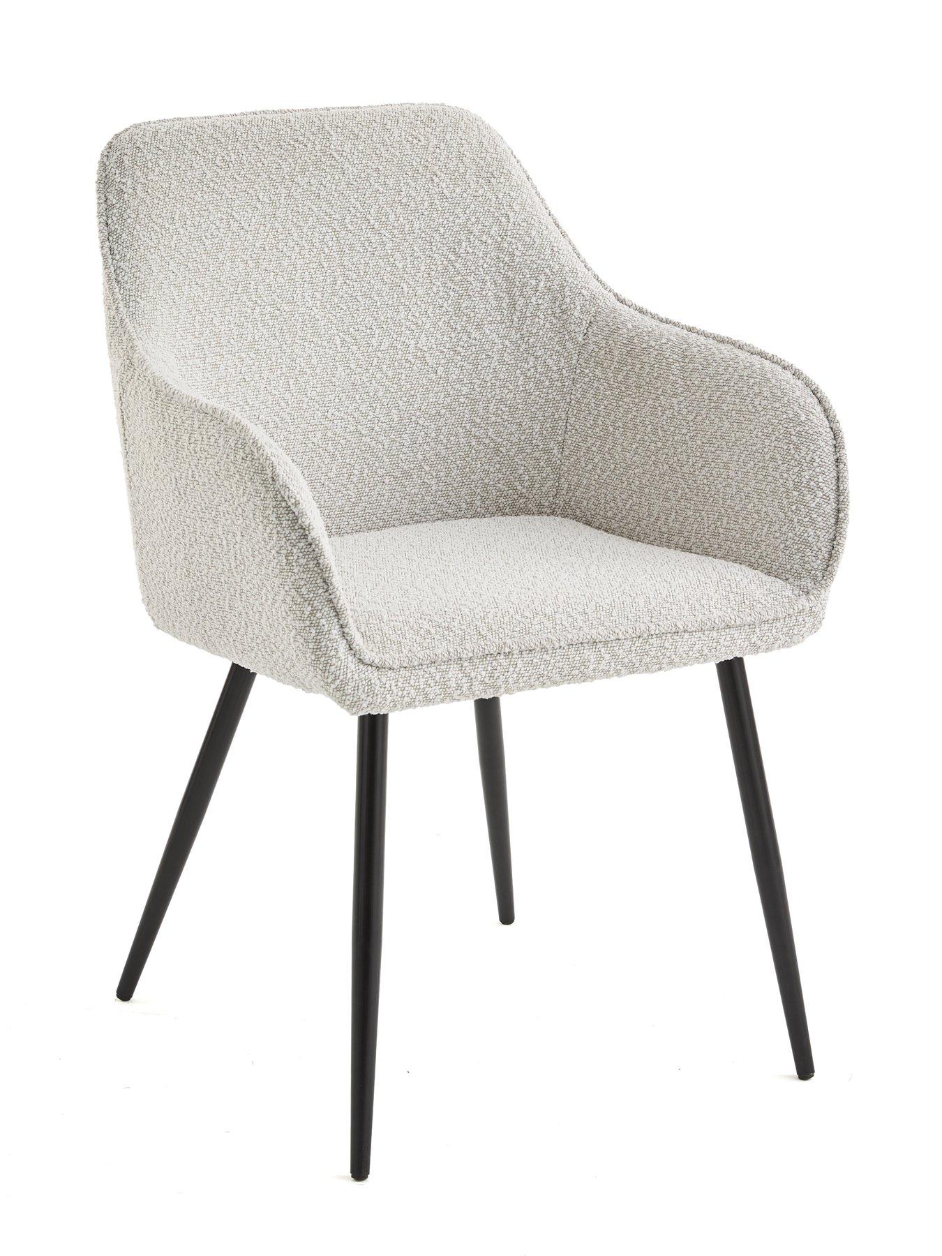 Image 4 of 7 of Very Home Oslo 180cm Rectangular Dining Table &amp; 4 Alisha Boucle Chairs - FSC&reg; Certified