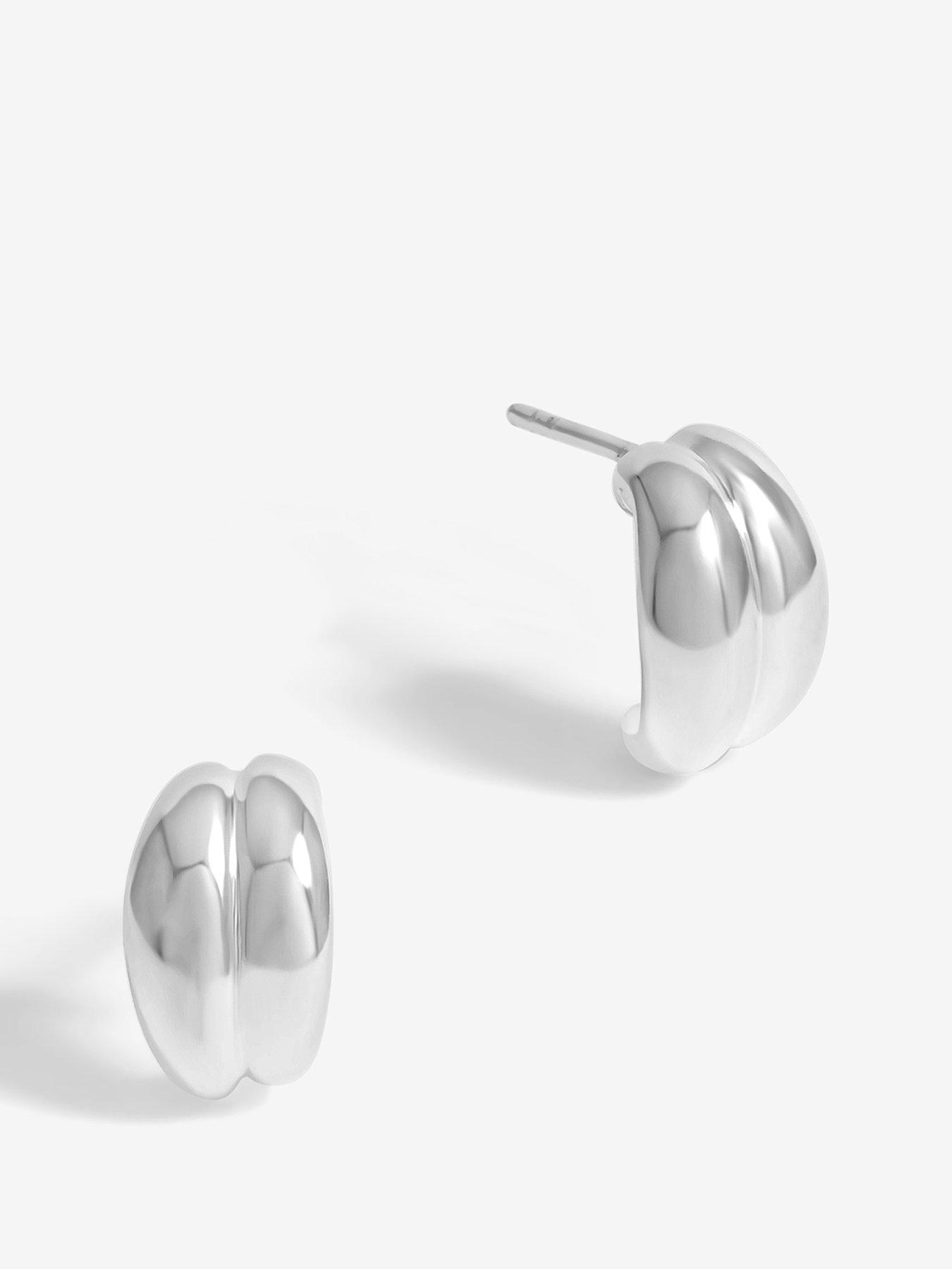 simply-silver-simply-silver-sterling-silver-925-polished-double-row-ridge-drop-earringsfront