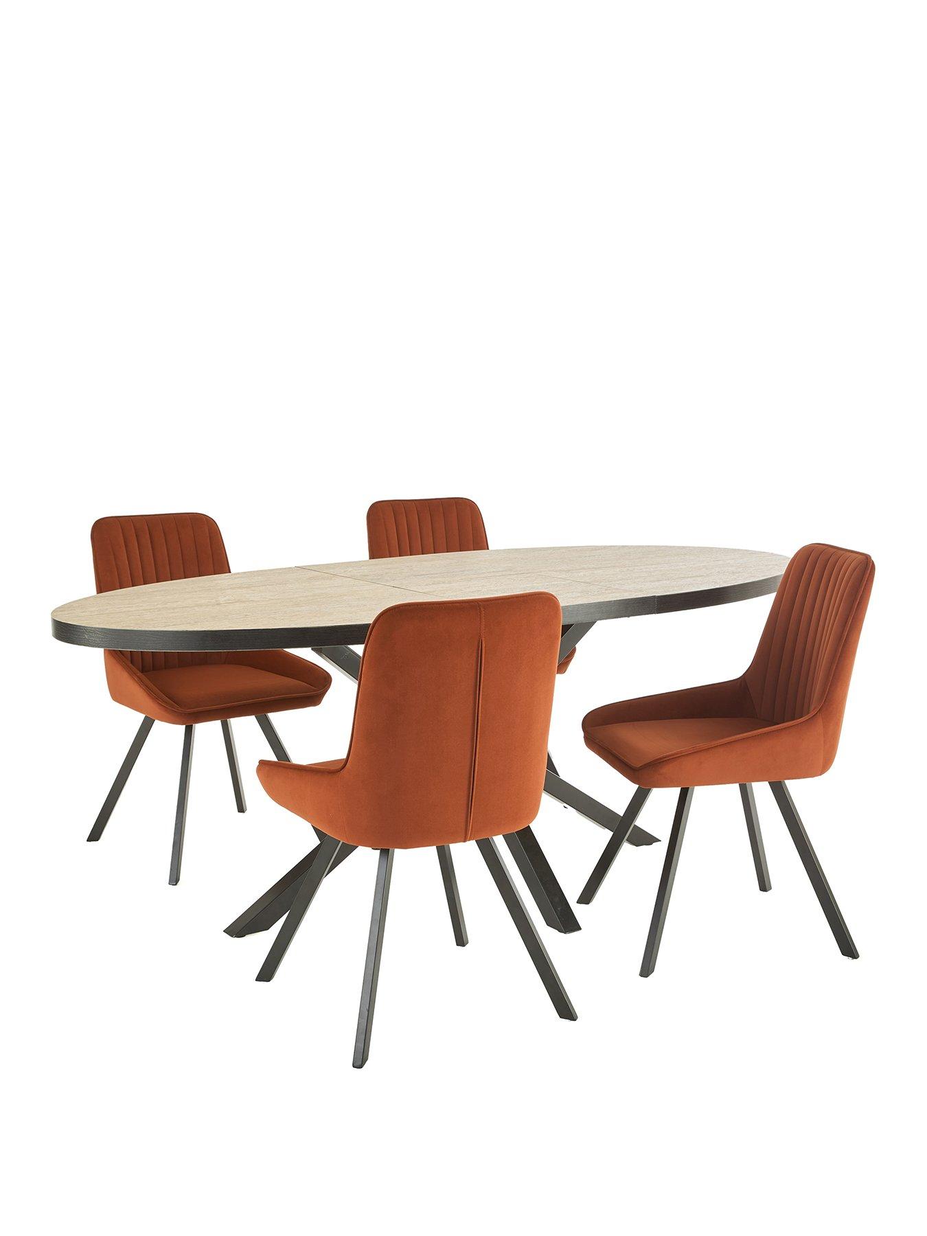 the-very-collection-oslo-extending-160-200cm-dining-table-amp-4-marlow-chairsstillFront