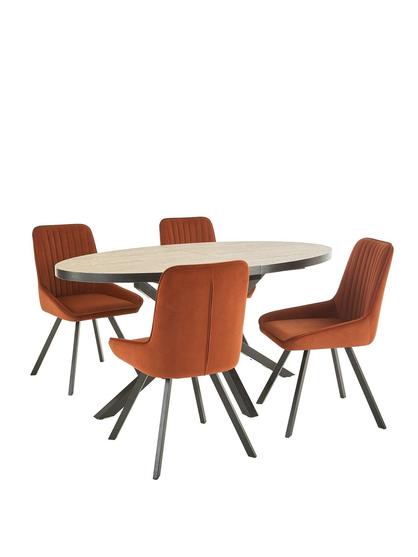 the-very-collection-oslo-extending-160-200cm-dining-table-amp-4-marlow-chairsback