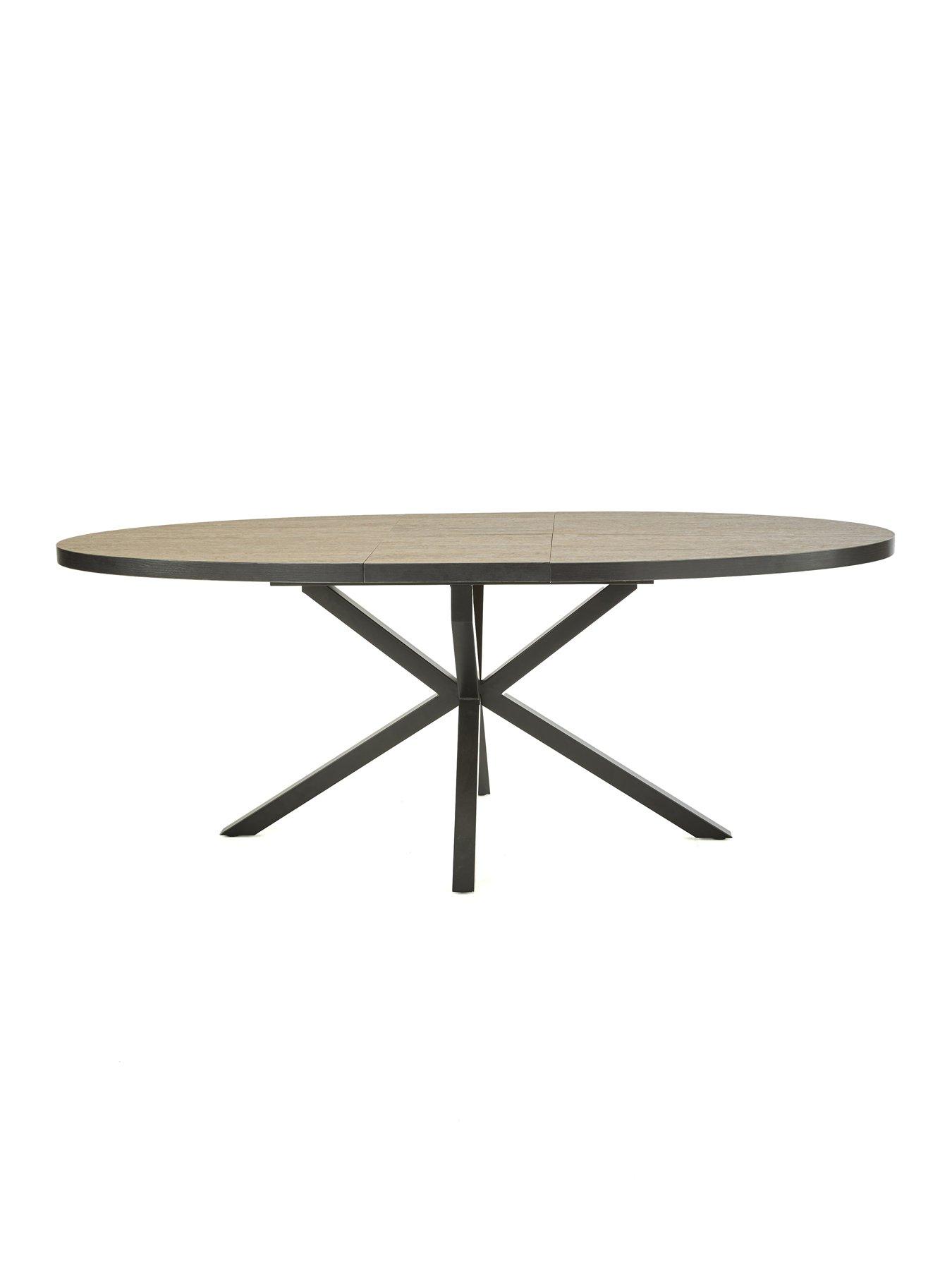 Image 6 of 7 of The Very Collection Oslo Extending 160-200cm Dining Table &amp; 4 Marlow Boucle Chairs