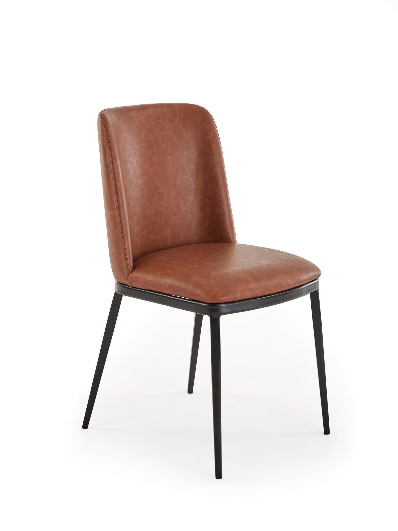 Image 6 of 7 of Very Home Ari 150cm Dining Table &amp; 4 Willow Chairs In Faux Leather - FSC&reg; Certified