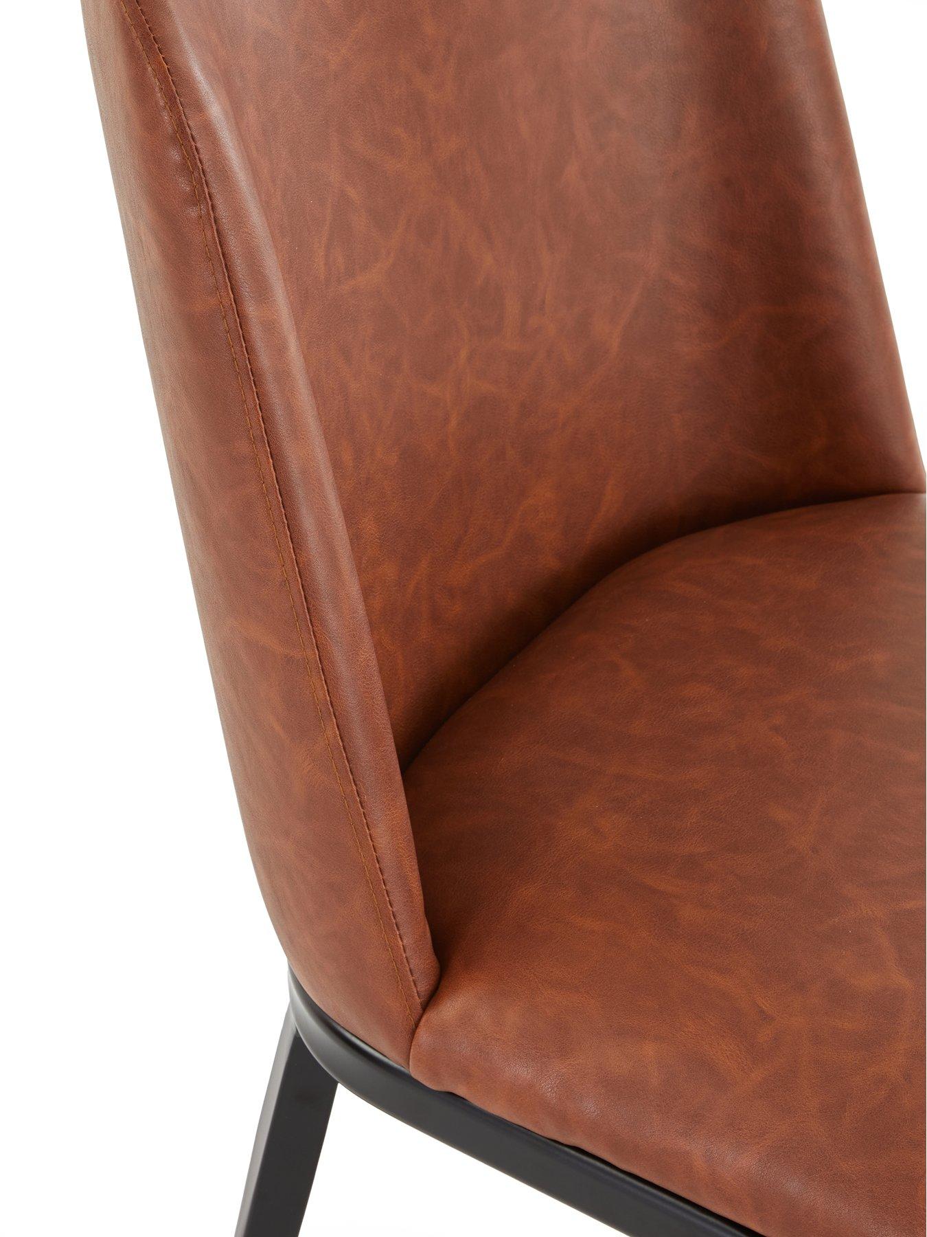 Image 7 of 7 of Very Home Ari 150cm Dining Table &amp; 4 Willow Chairs In Faux Leather - FSC&reg; Certified