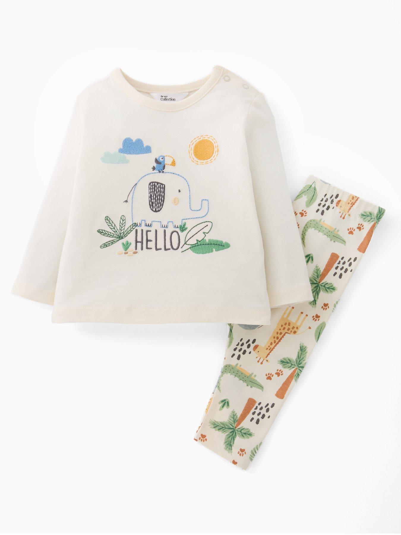 The Very Collection Baby Boys Safari T-shirt Legging Set - Multi