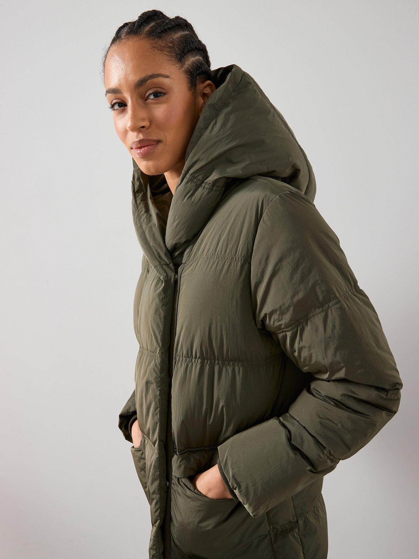 the-very-collection-longline-shower-resistant-hooded-padded-coat-khakioutfit