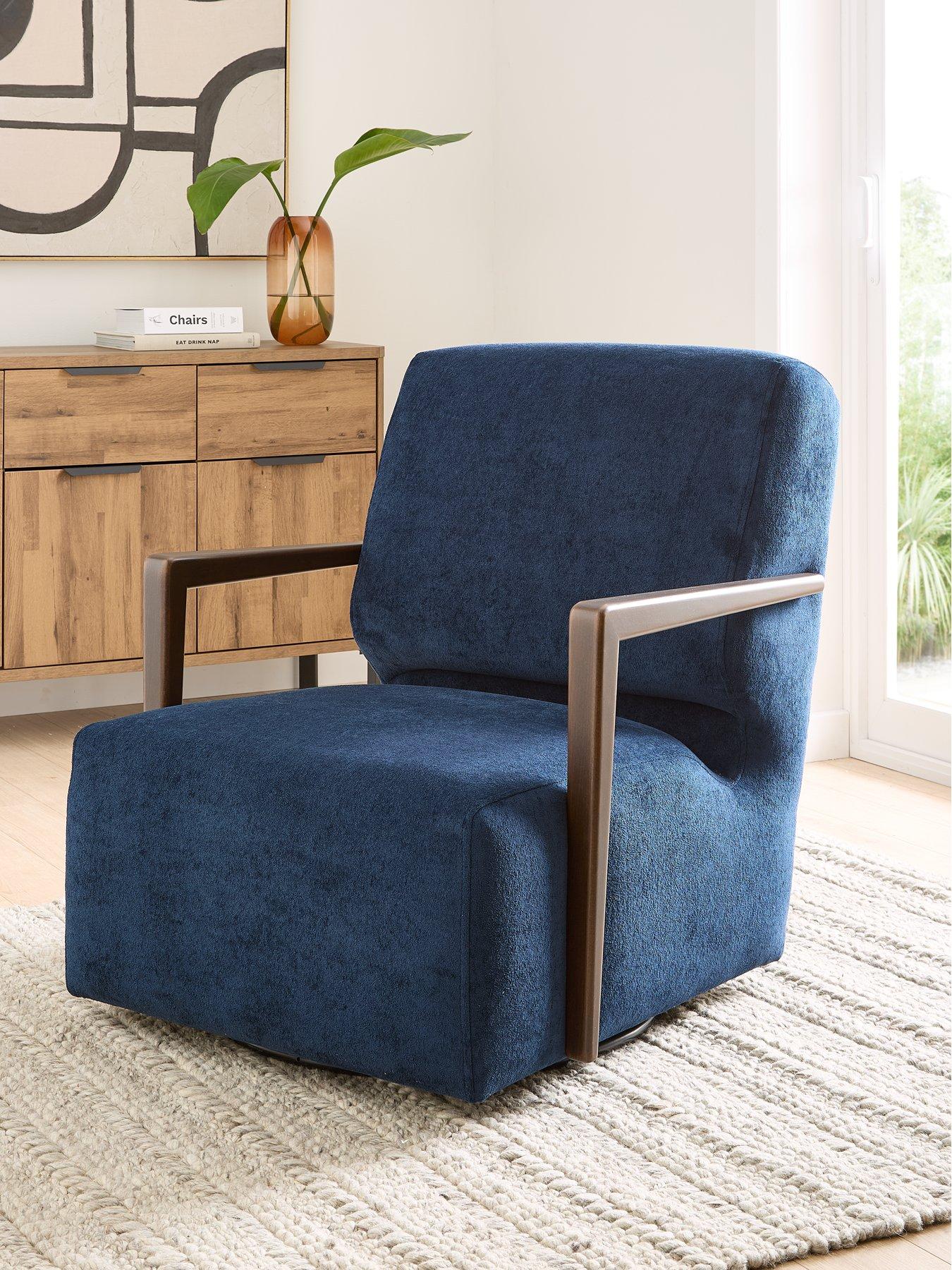The Very Collection Lyla Fabric Swivel Chair - Made to Order in the UK