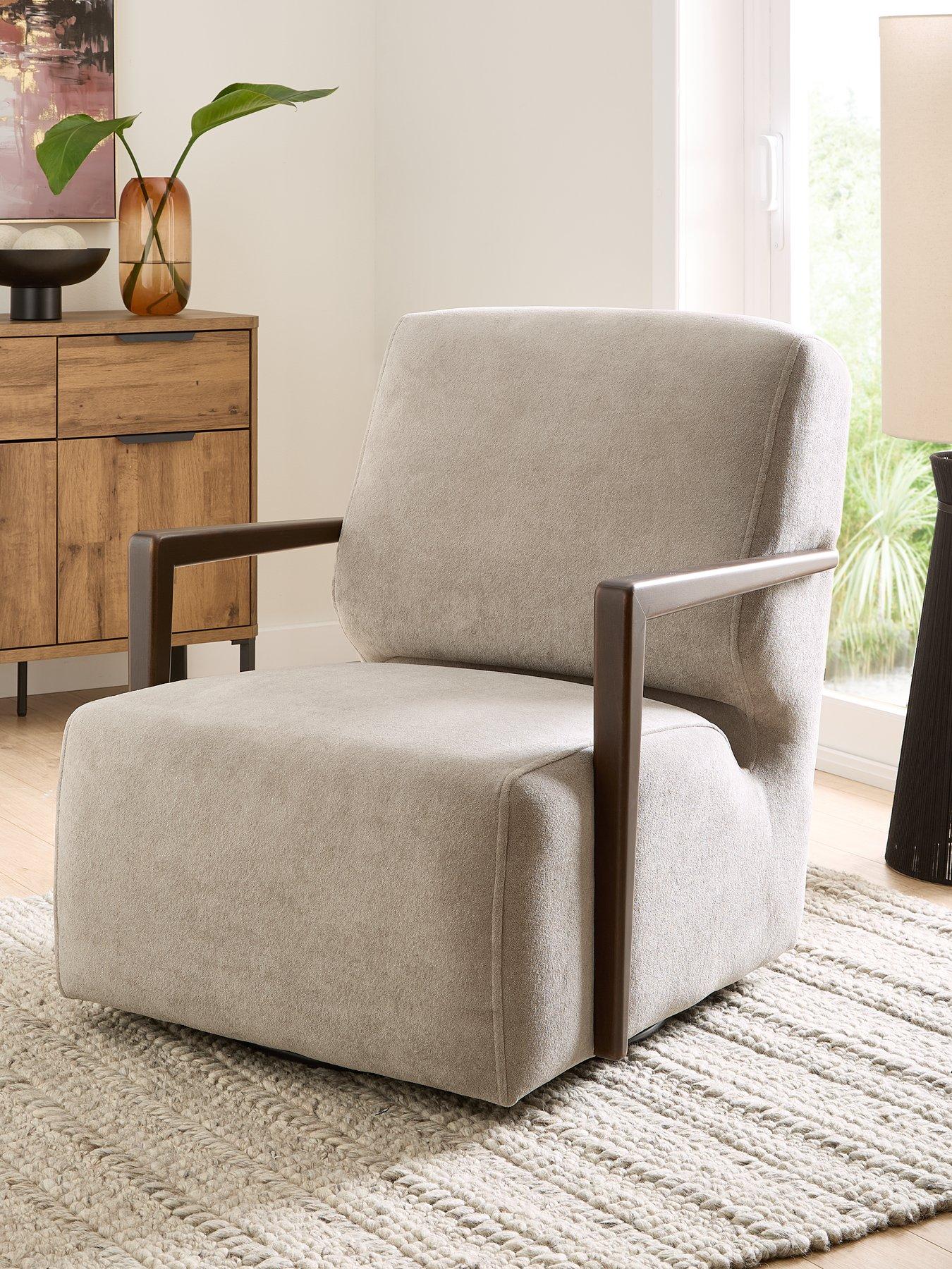 The Very Collection Lyla Fabric Swivel Chair - Made to Order in the UK