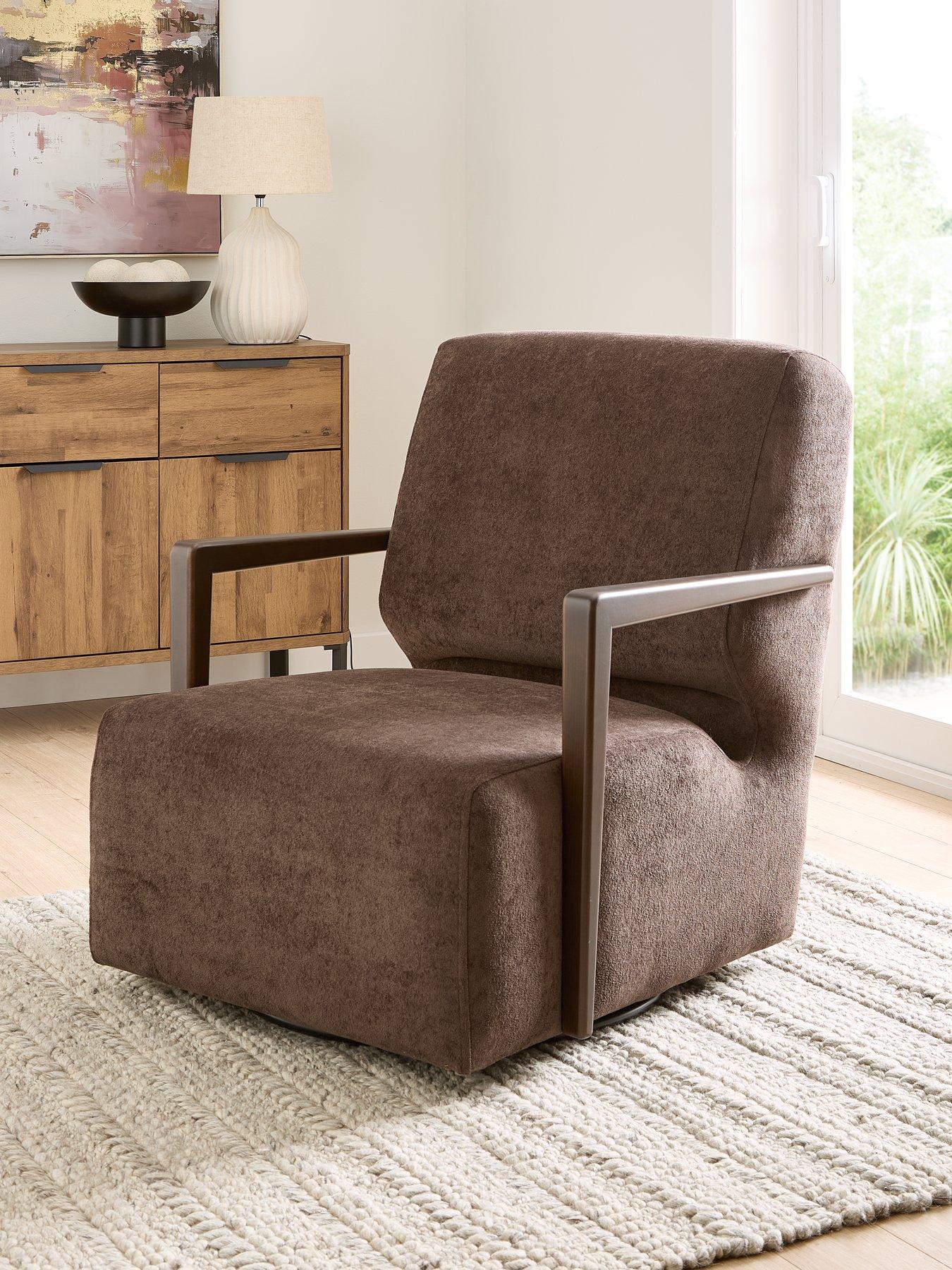 The Very Collection Lyla Fabric Swivel Chair - Made to Order in the UK