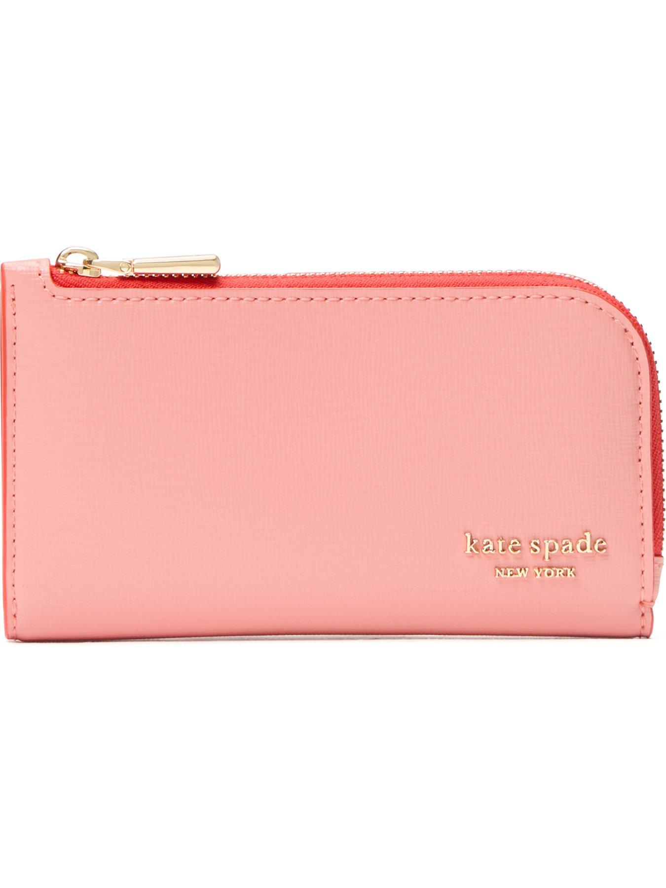 Kate Spade New York Devin Saffiano Leather Small Slim Bifold Wallet - Pink