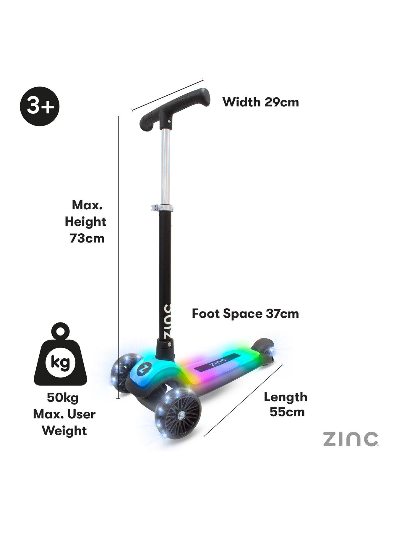 Image 2 of 8 of Zinc Rainbow Row 3-Wheel Light Up Scooter