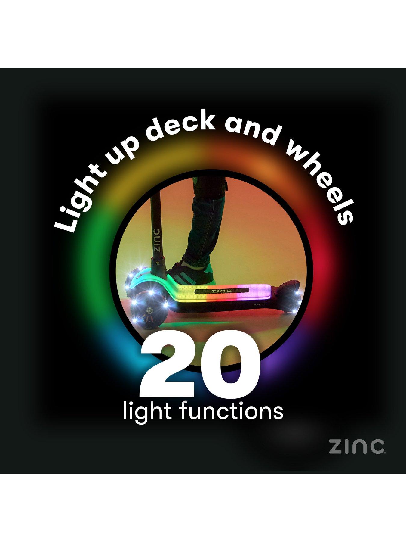 Image 4 of 8 of Zinc Rainbow Row 3-Wheel Light Up Scooter