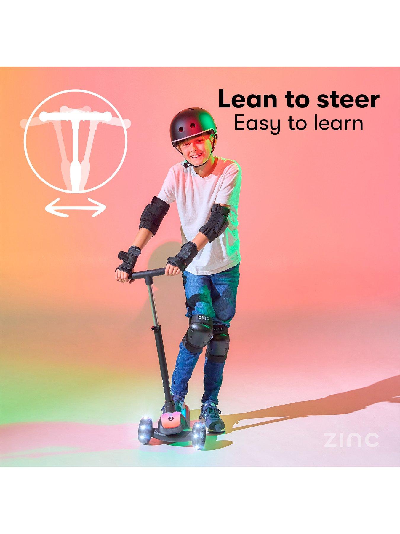Image 5 of 8 of Zinc Rainbow Row 3-Wheel Light Up Scooter