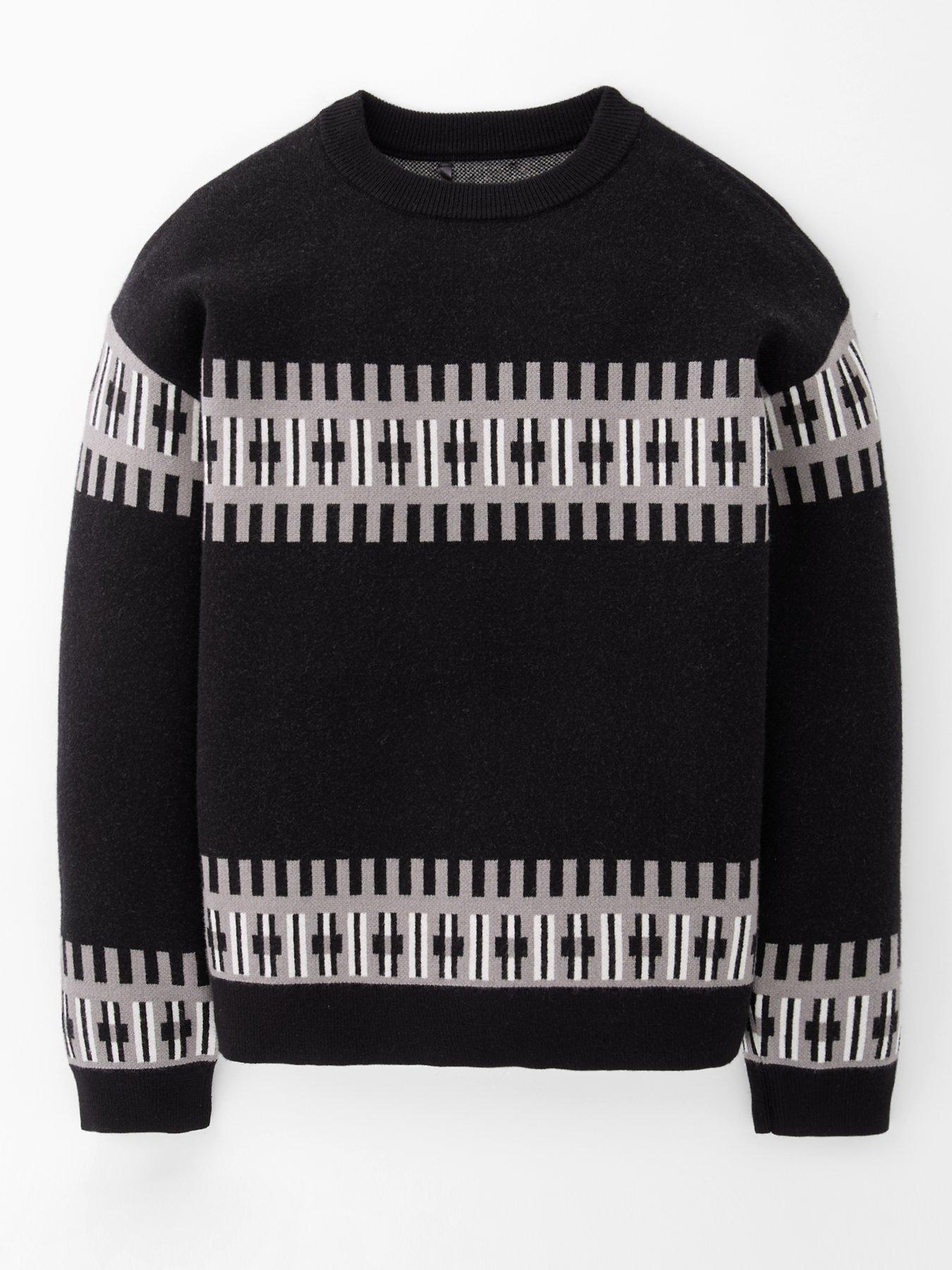 the-very-collection-boys-knitted-contrast-pattern-jumper-greyfront