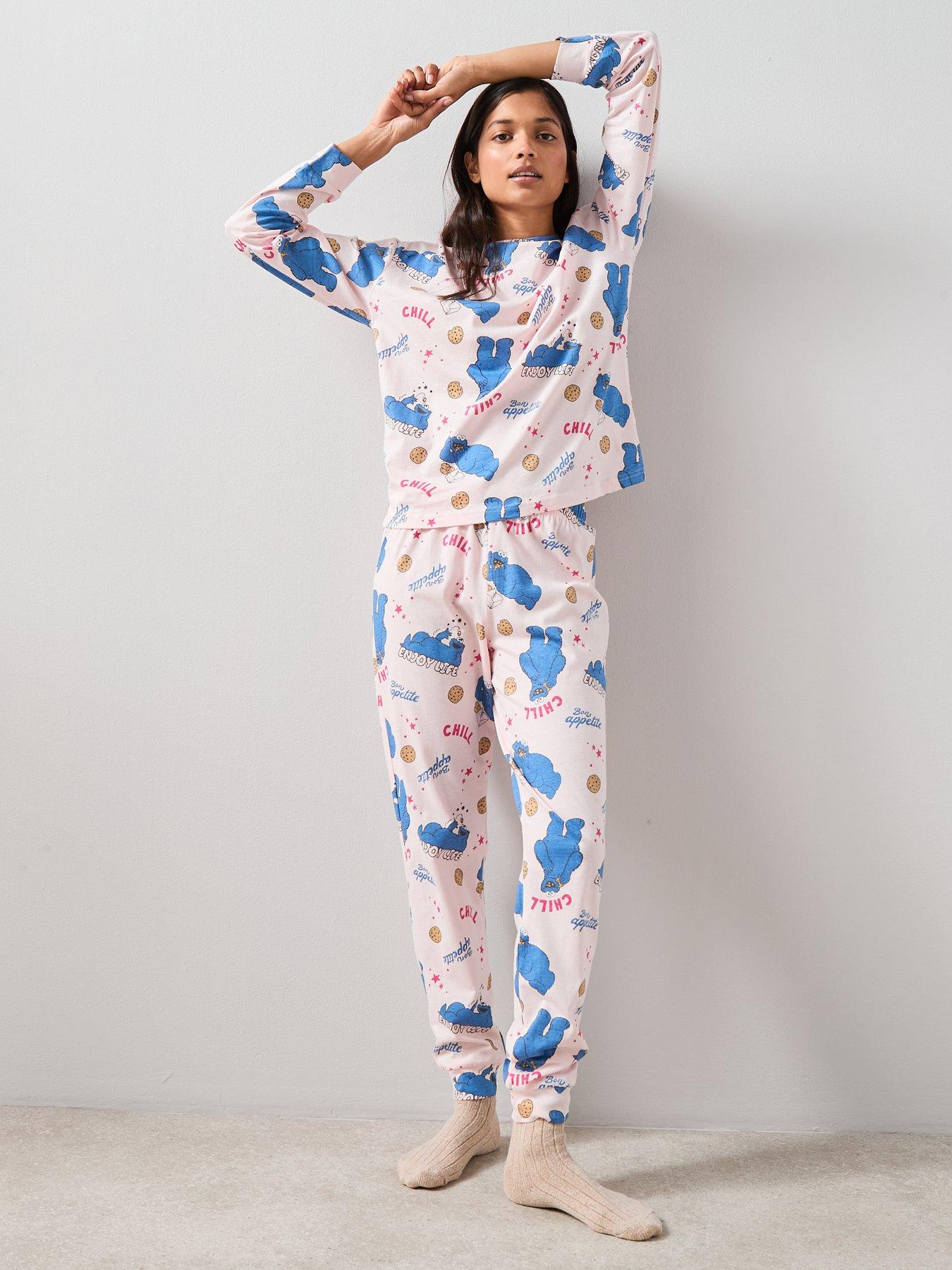 the-very-collection-cookie-monster-long-leg-pyjama-set-pinkback
