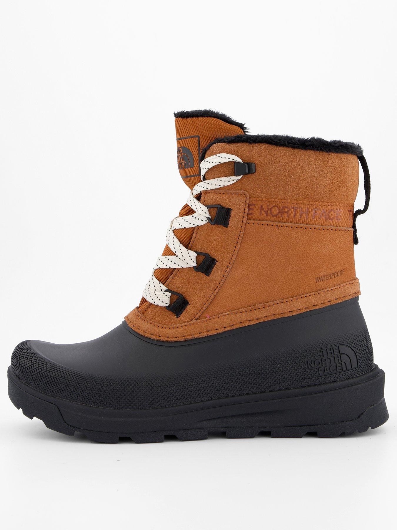 THE NORTH FACE Womens Shellista V Shorty Waterproof Boot- Brown