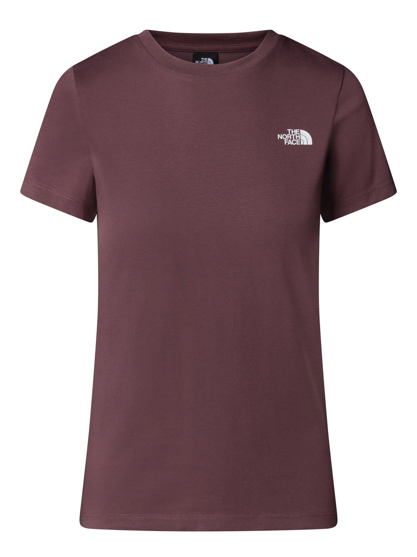 The North Face Women's S/S Simple Dome Slim Tee - Brown